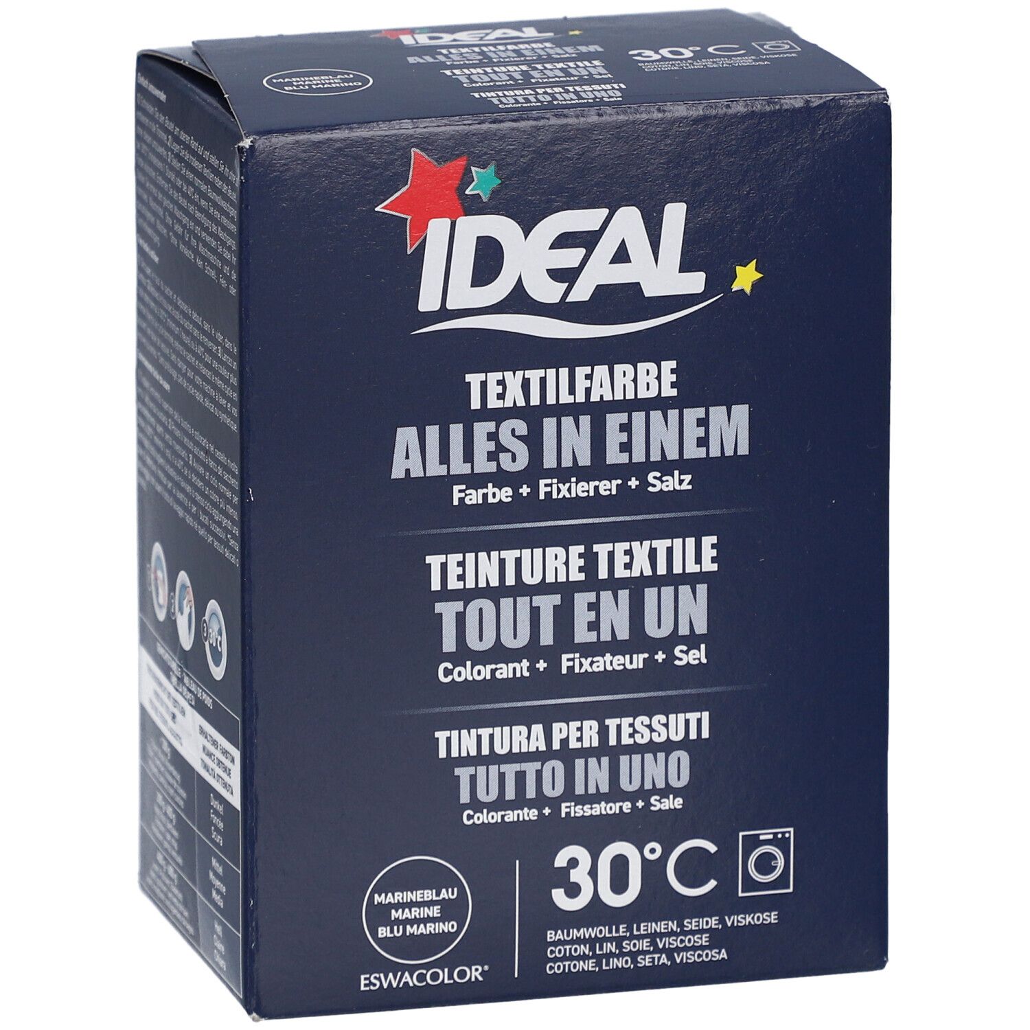 Ideal® Textilfarbe Marine Alles in Einem für Waschmaschinen