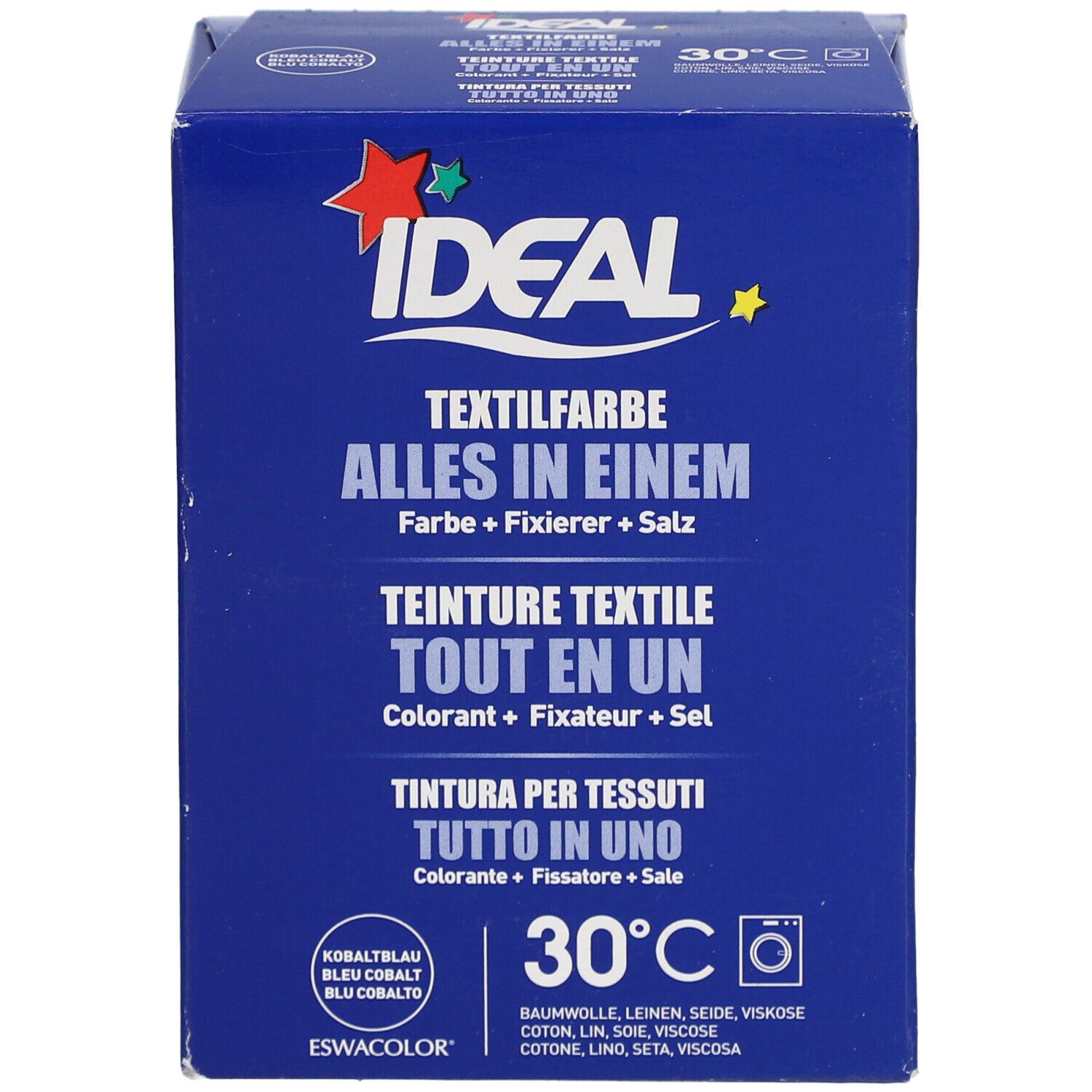 Ideal® Teinture textile Bleu Cobalt Tout en un pour machines à laver
