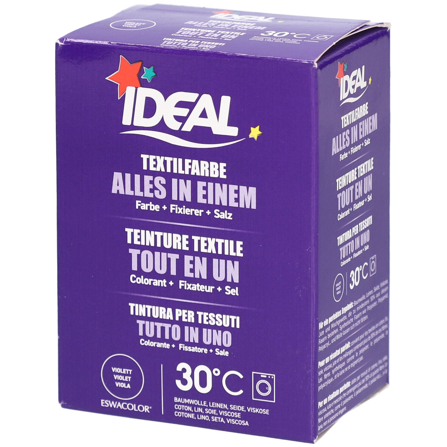 Ideal® Textilfarbe Violett Alles in Einem für Waschmaschinen