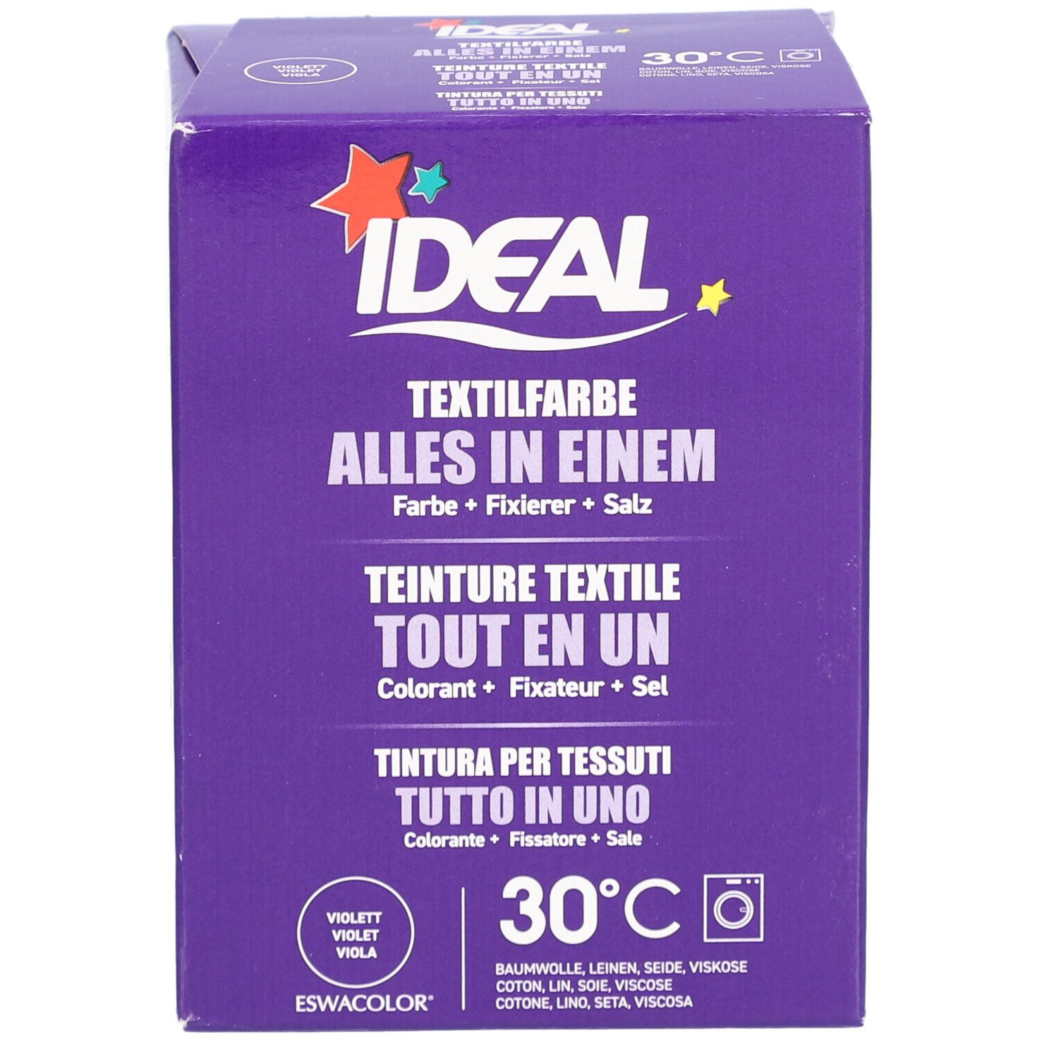 Ideal® Textilfarbe Violett Alles in Einem für Waschmaschinen