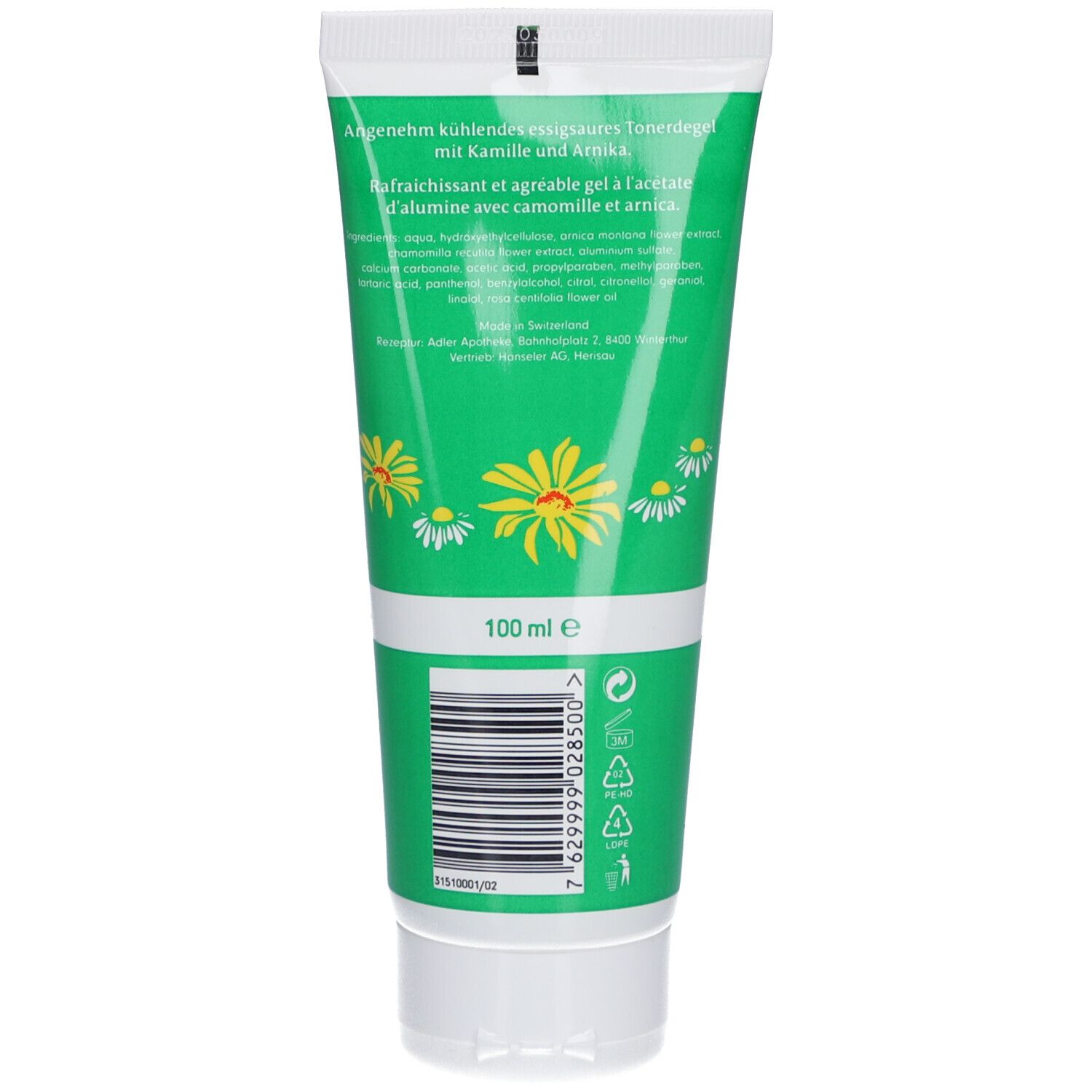 Acetosan Apothekers Original - Essigsaures Tonerdegel mit Kamille und Arnika