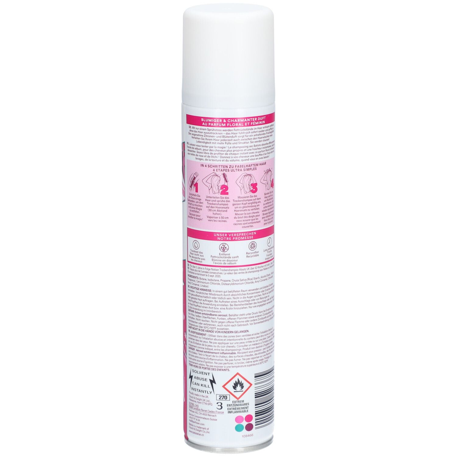 BATISTE Shampooing Sec Blush