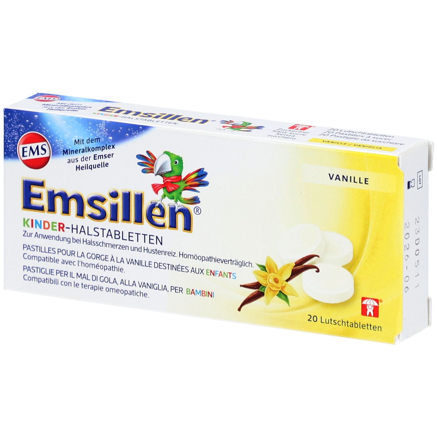 Emsillen Pastilles Pour Enfants À La Vanille