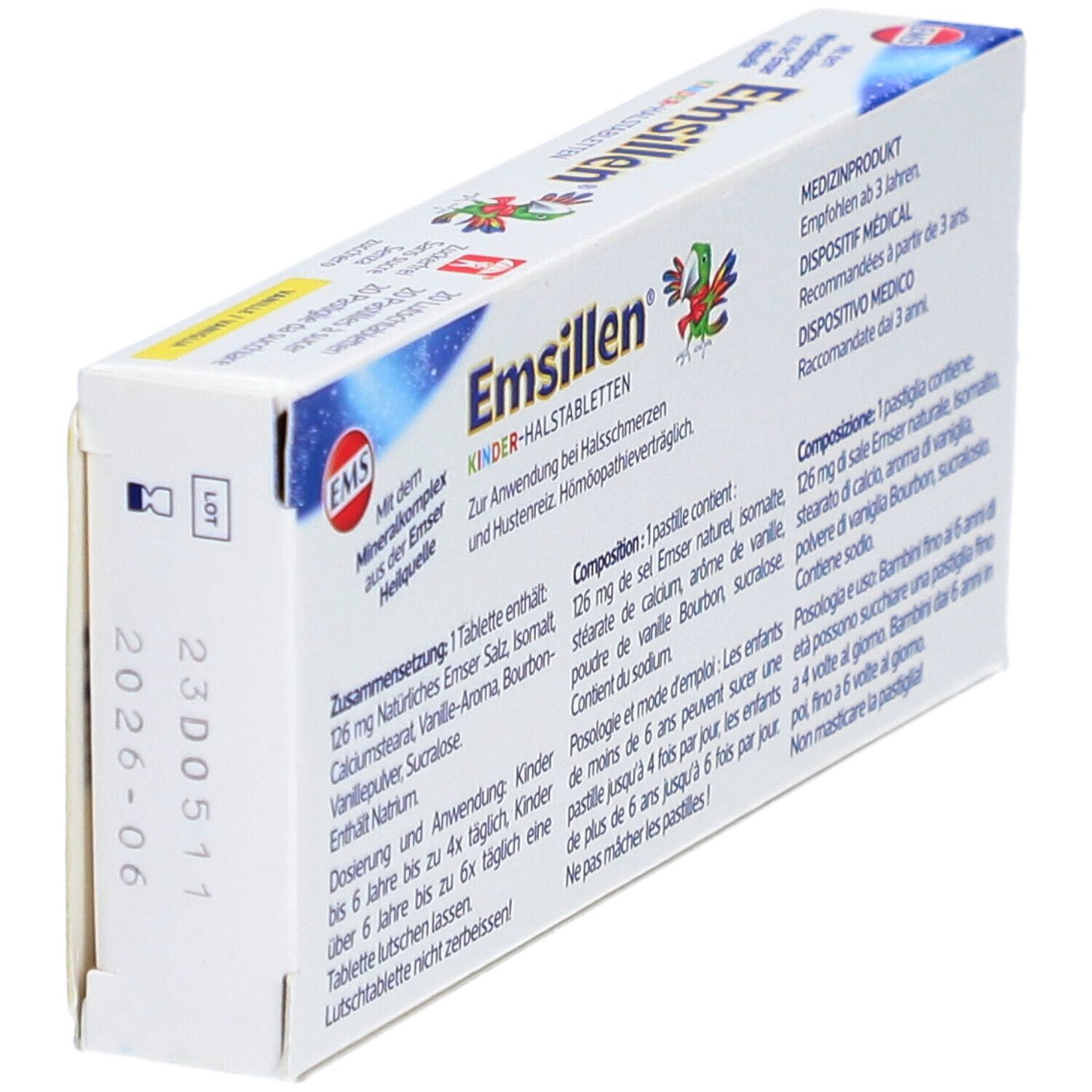 Emsillen Pastilles Pour Enfants À La Vanille