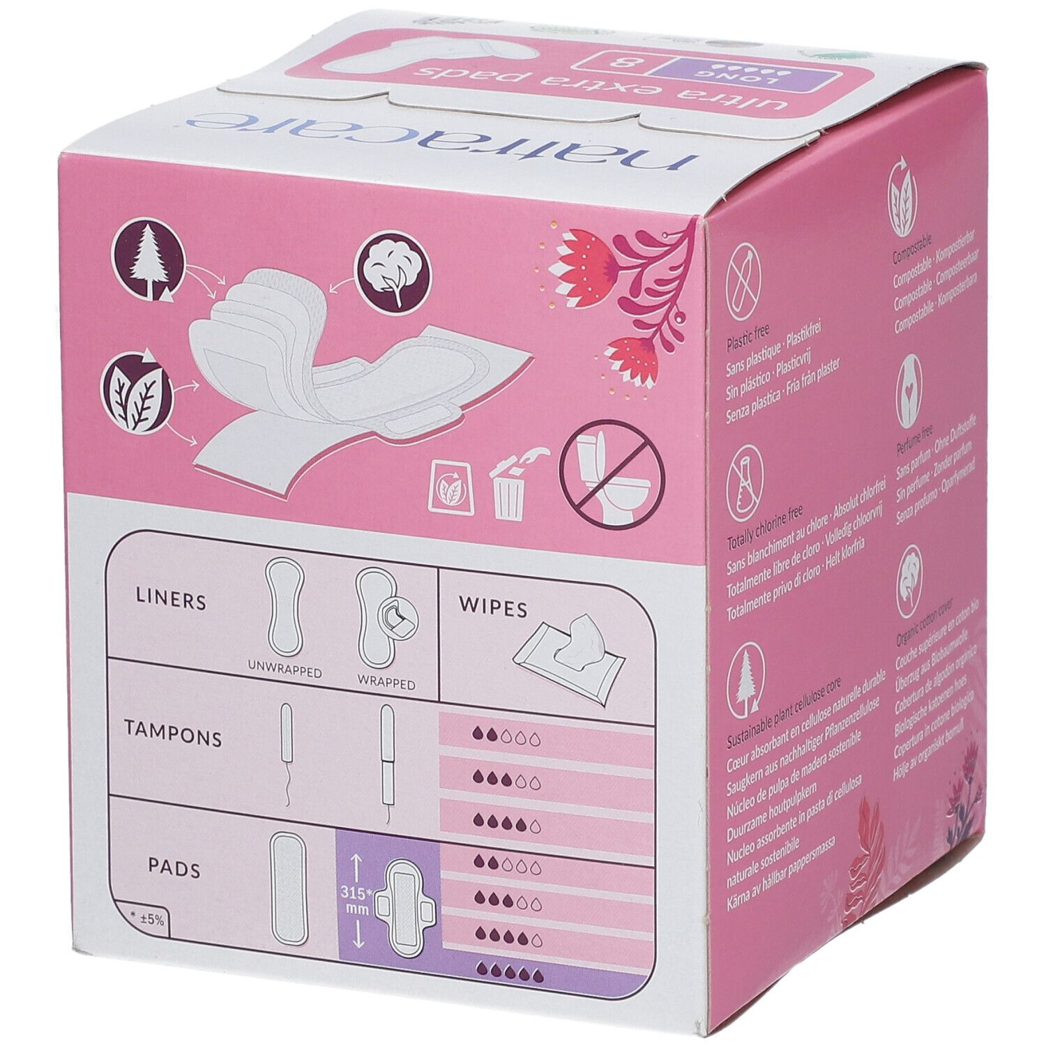 NATRACARE Ultra extra Pads Damenbinde Lang