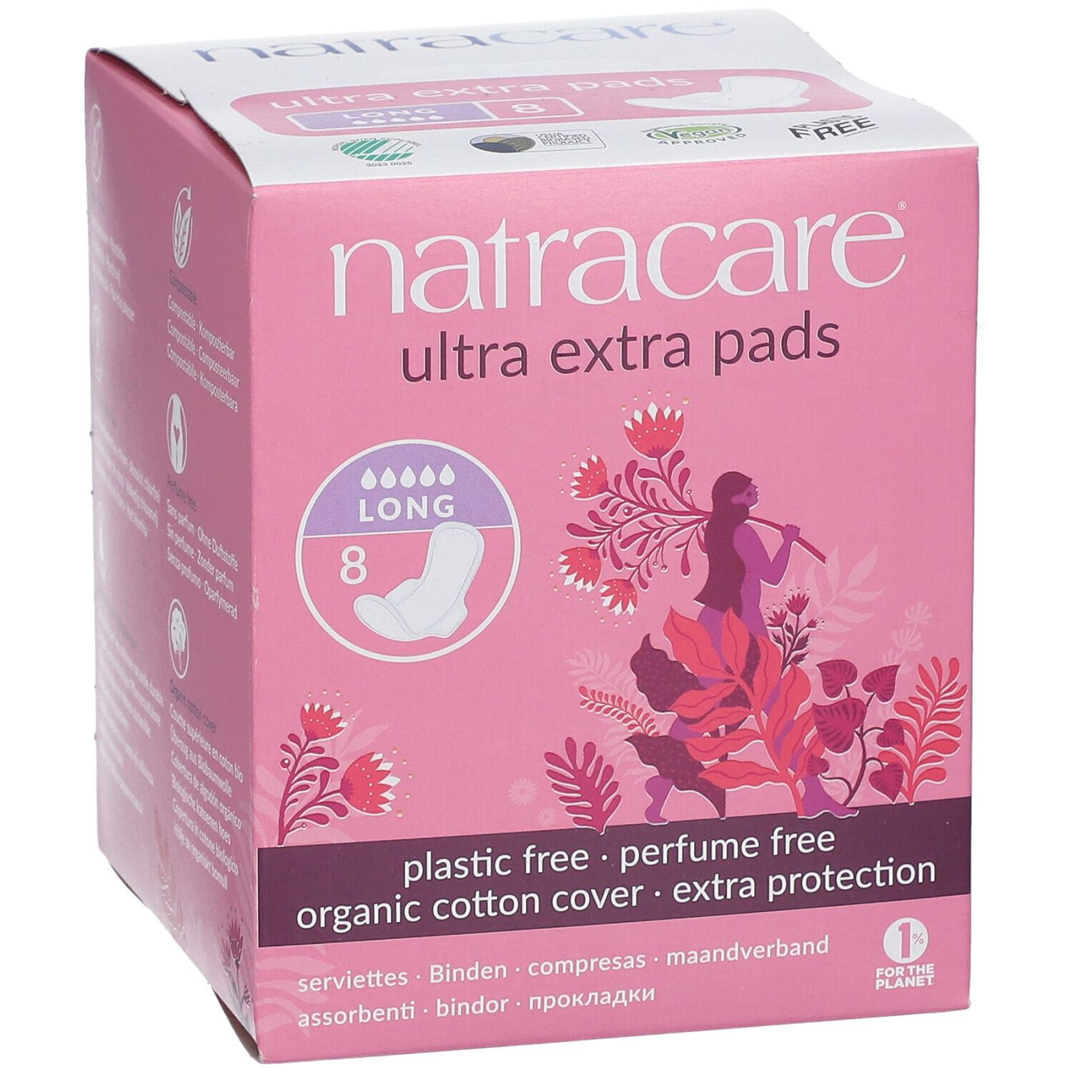 NATRACARE Ultra extra Pads Damenbinde Lang