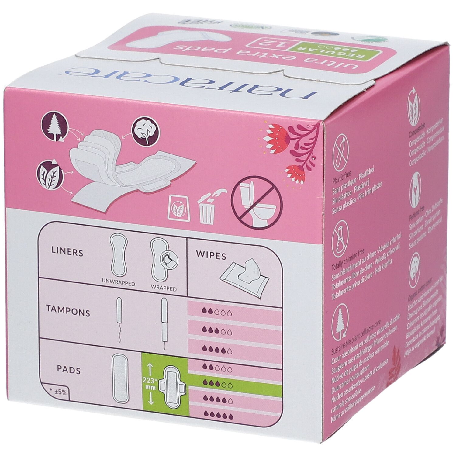 NATRACARE Ultra extra pads Damenbinde regular