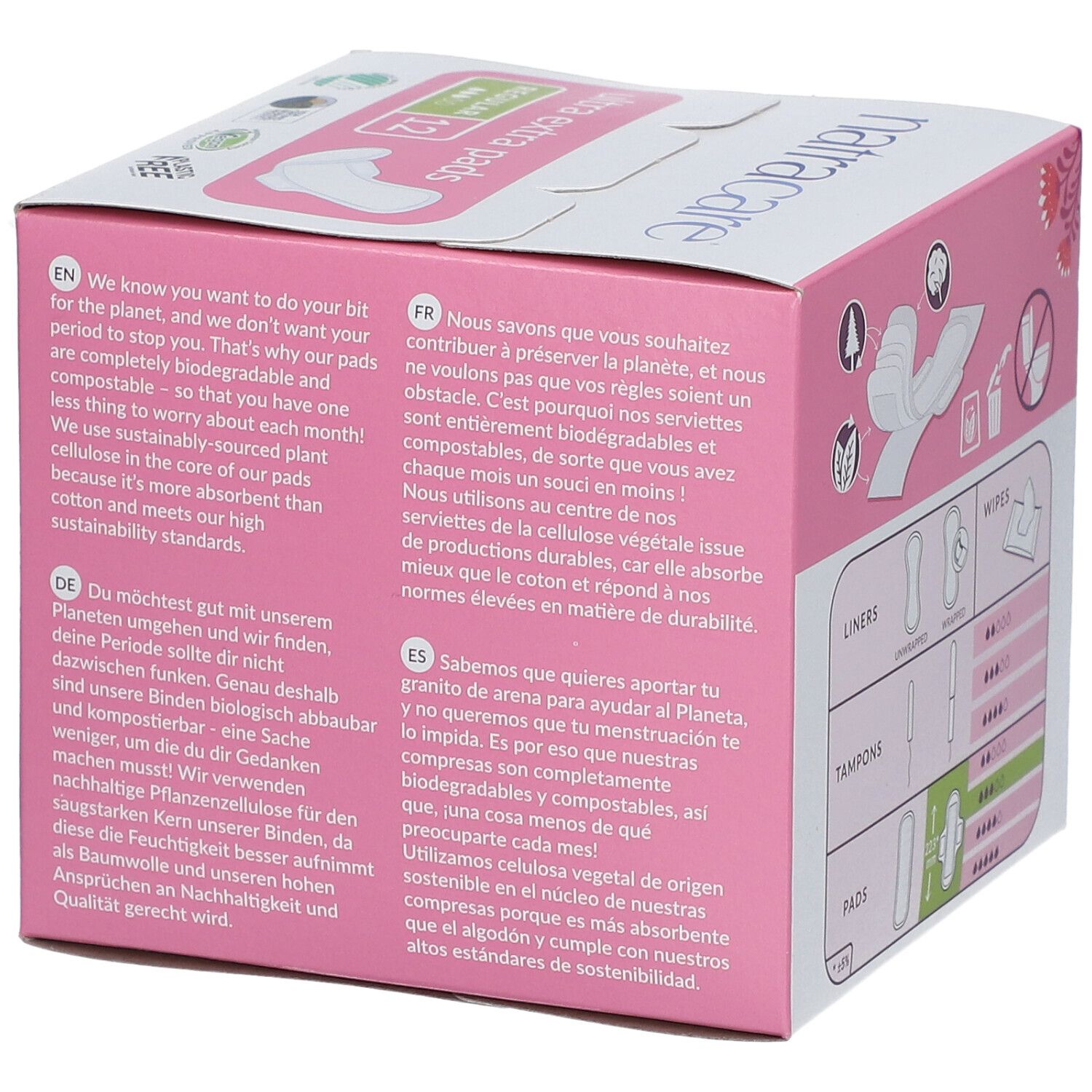 NATRACARE Ultra extra pads Serviette hygiènique regular