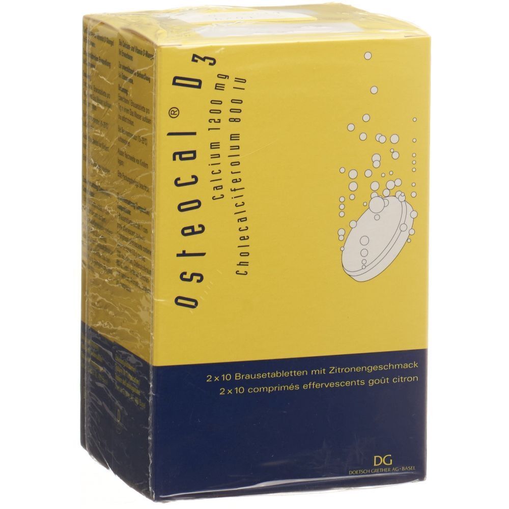 OSTEOCAL D3 Brausetabl 1200/800 Ds 40 Stk