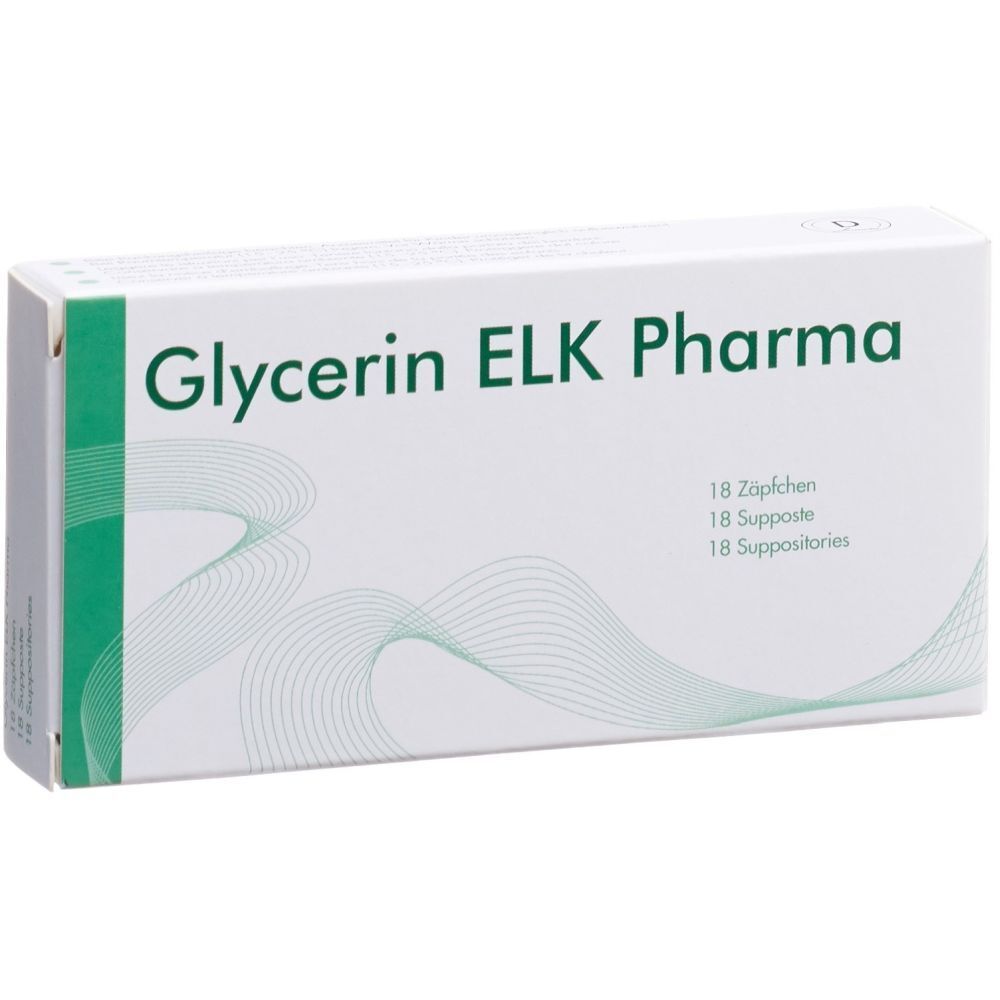 GLYCERIN ELK Pharma Supp 18 Stk