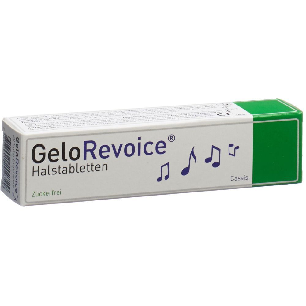 GELOREVOICE Halspastillen Schwarze Johannisbeere-Menthol