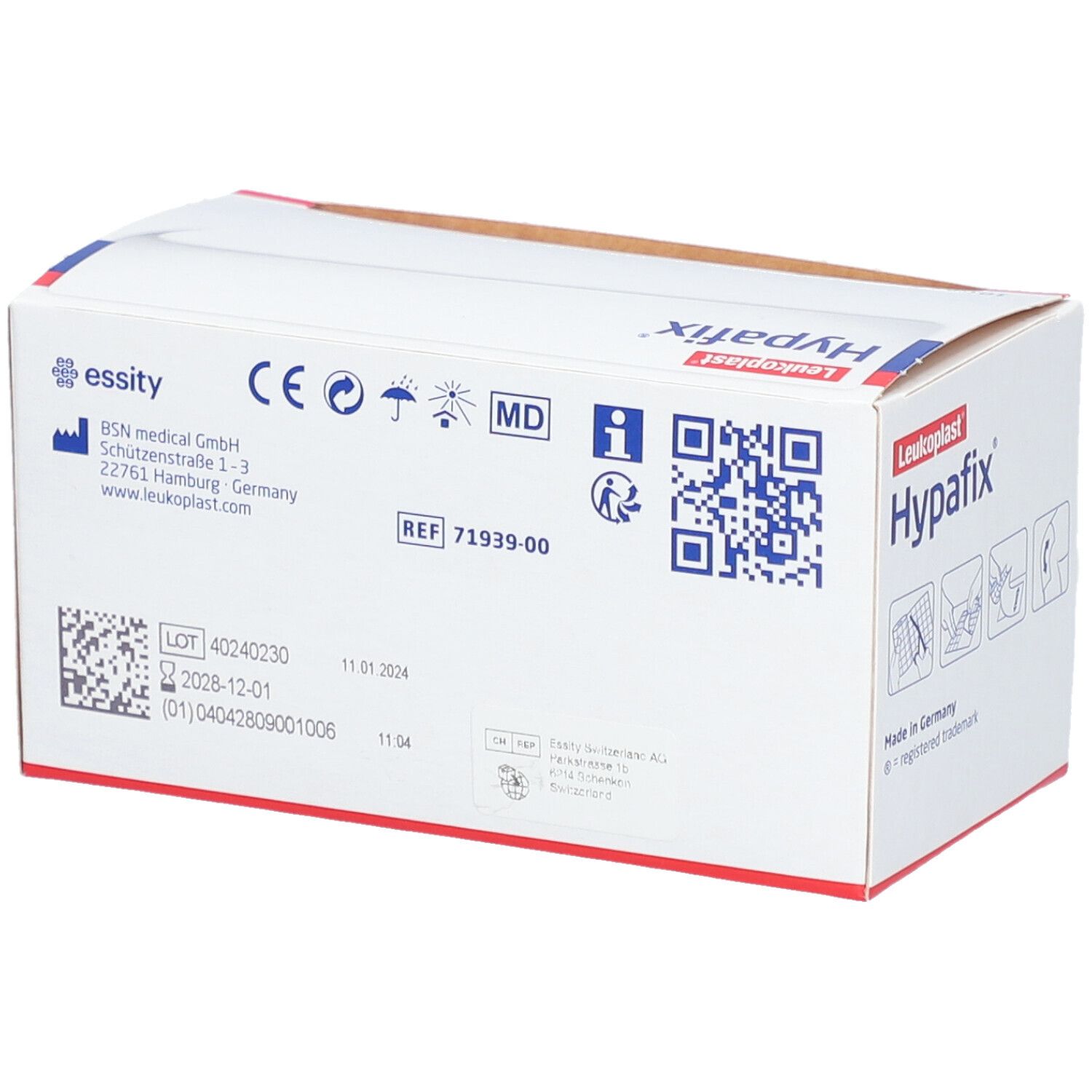 HYPAFIX hypoallergenes Klebevlies 2mx10cm