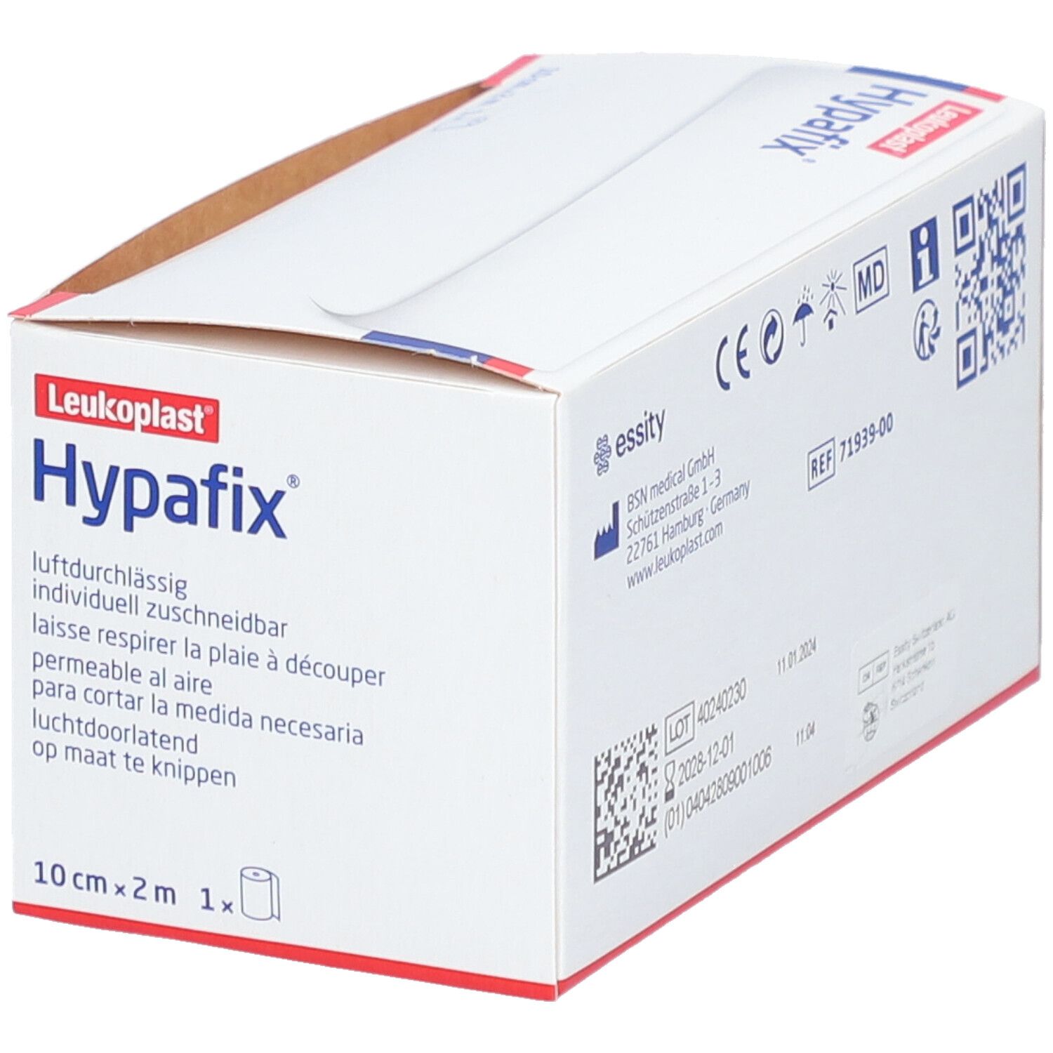 HYPAFIX hypoallergenes Klebevlies 2mx10cm