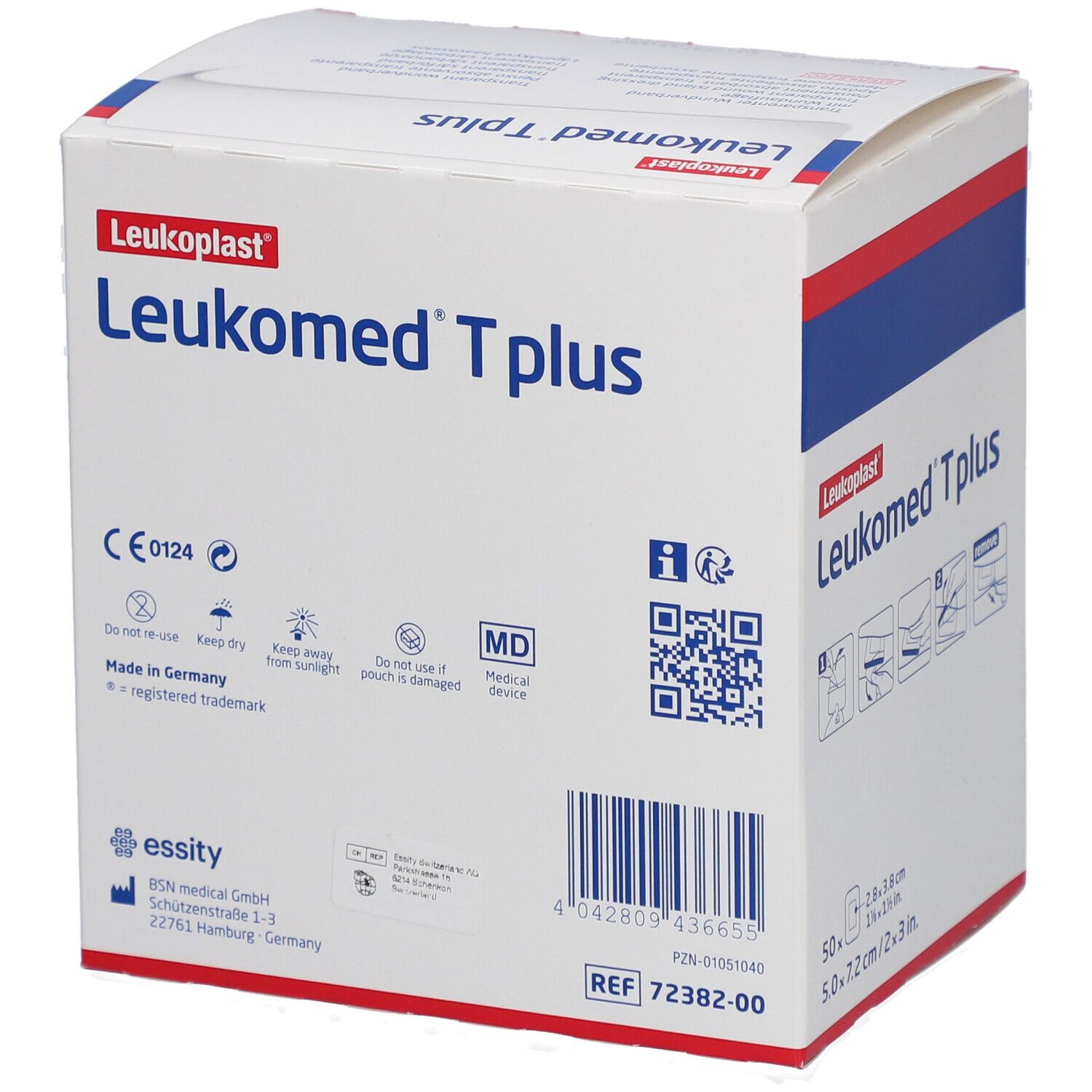 Leukomed® T Plus Steriler Verband 7,2 x 5 cm