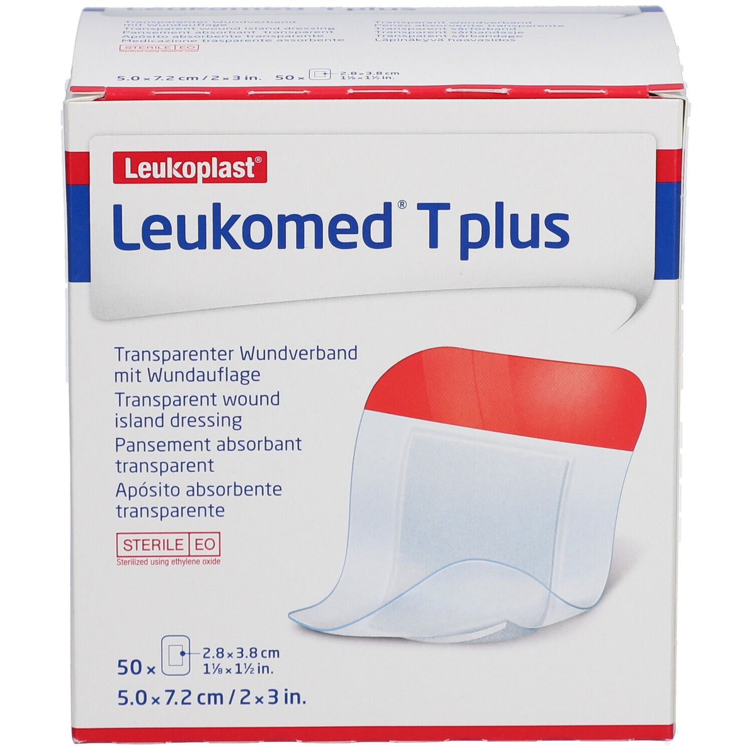 Leukomed® T Plus Steriler Verband 7,2 x 5 cm