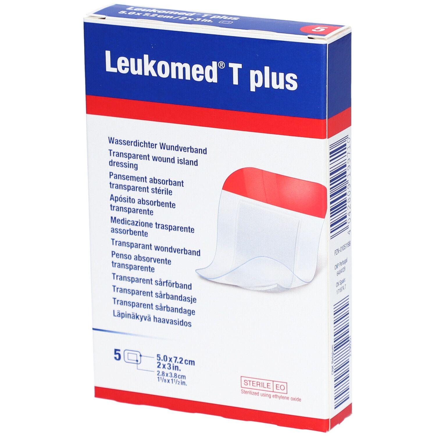 Leukomed® T Plus 5 cm x 7,2 cm steril