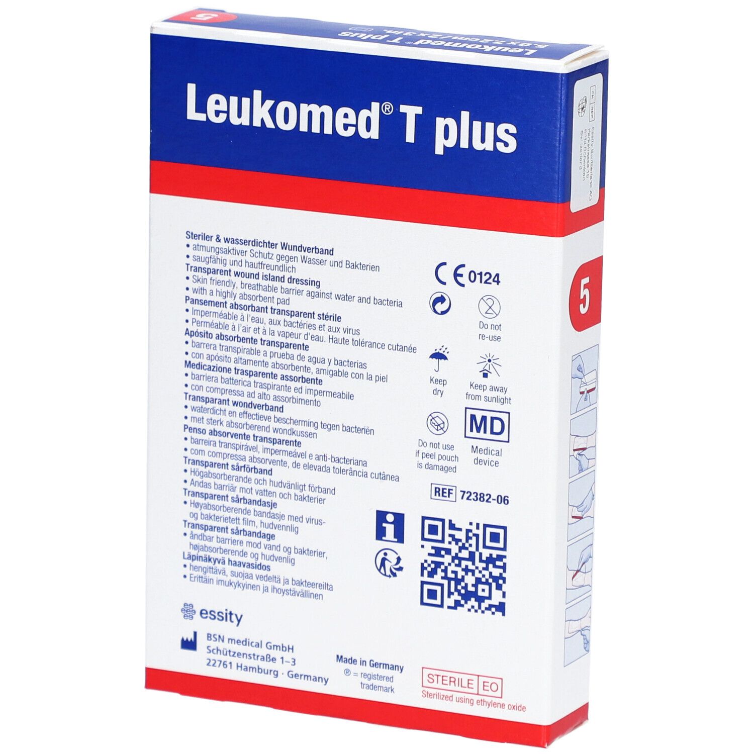 Leukomed® T Plus 5 cm x 7,2 cm steril