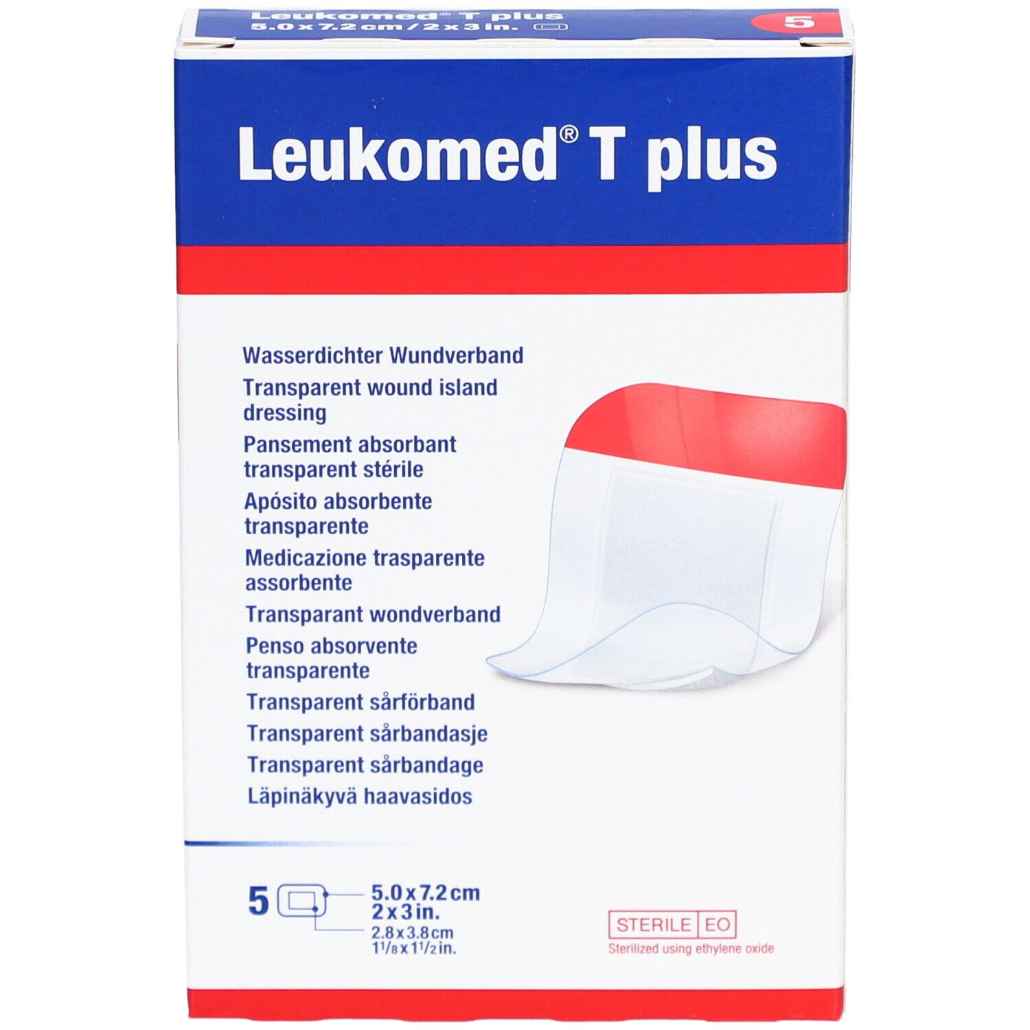 Leukomed® T Plus 5 cm x 7,2 cm steril