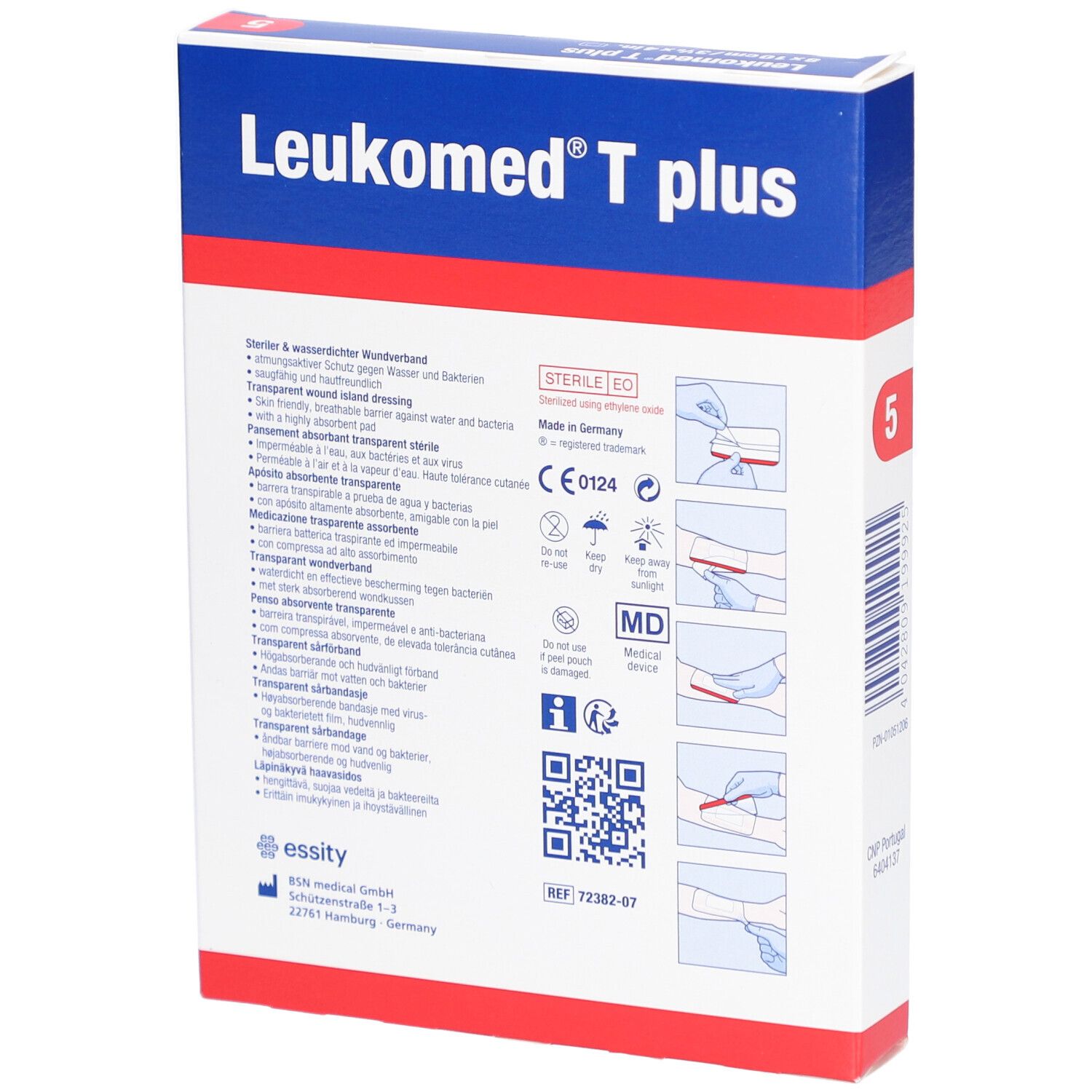 Leukomed® T Plus Pansement Stérile 8 cm x 10 cm