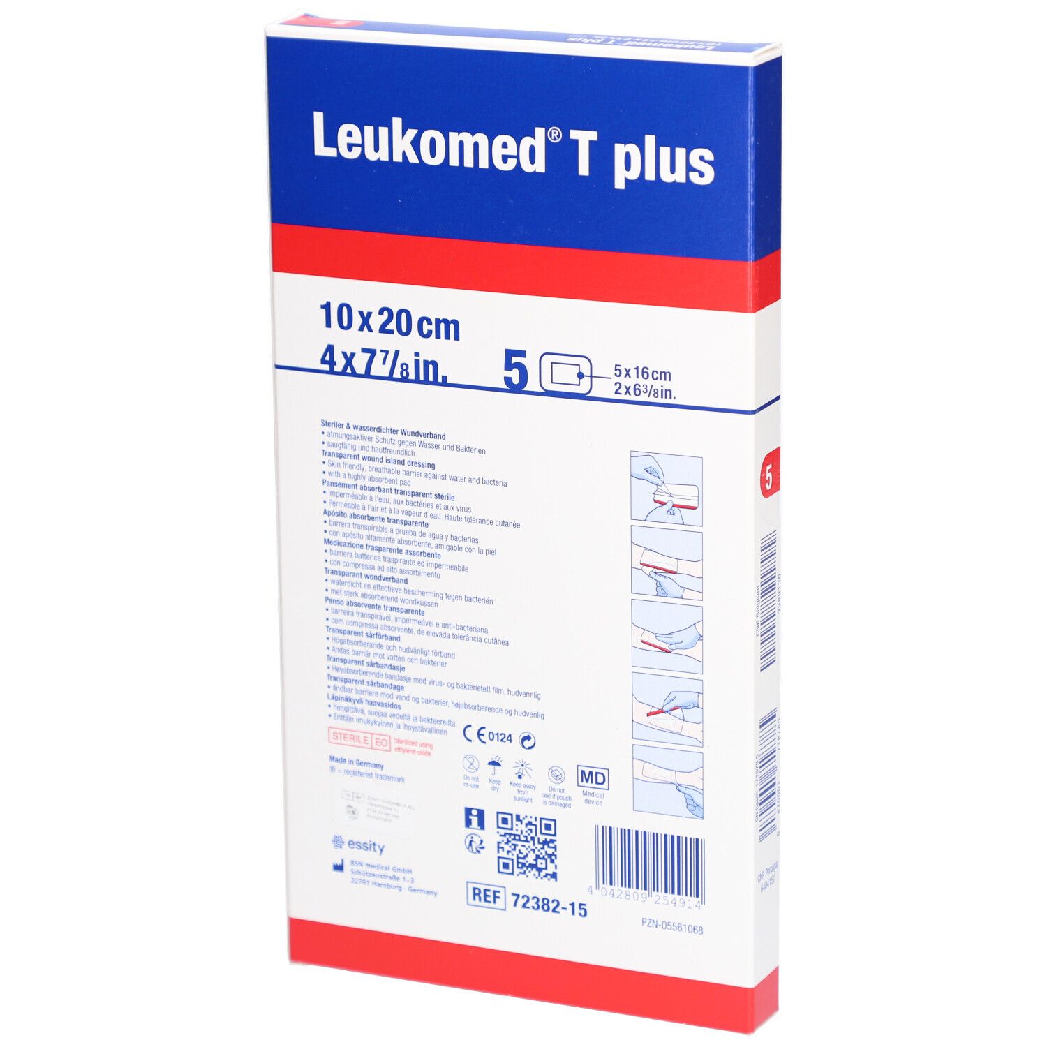 Leukomed T plus Pansement Stérile 10 x 20 cm