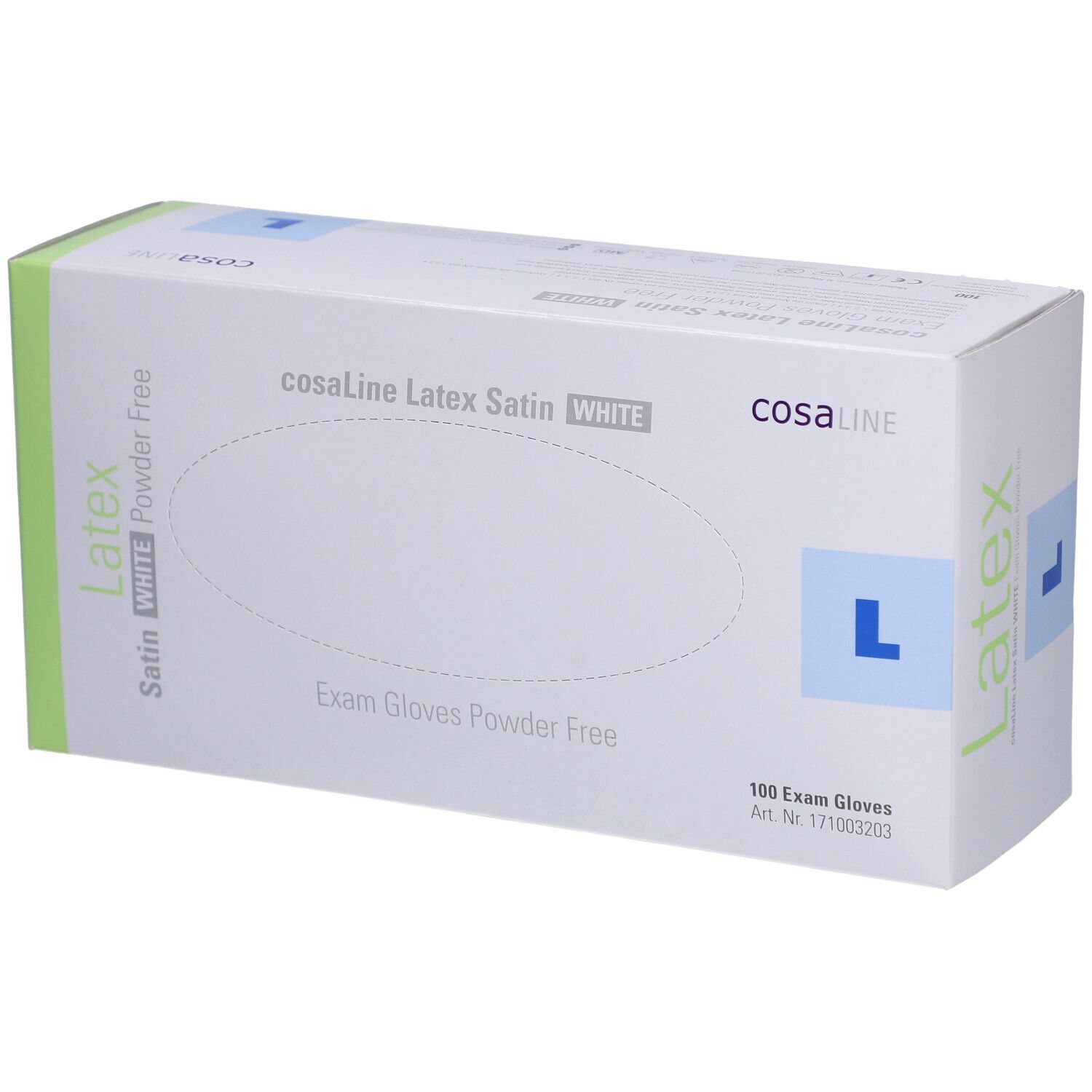 cosaLine® Gants d'examen L Latex non poudrés