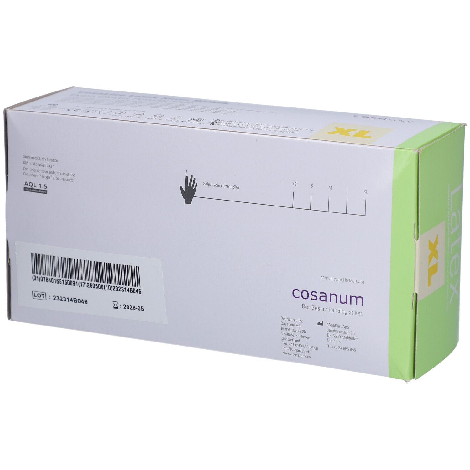 cosaLine® Gants d'examen S Nitril Eco non poudrés