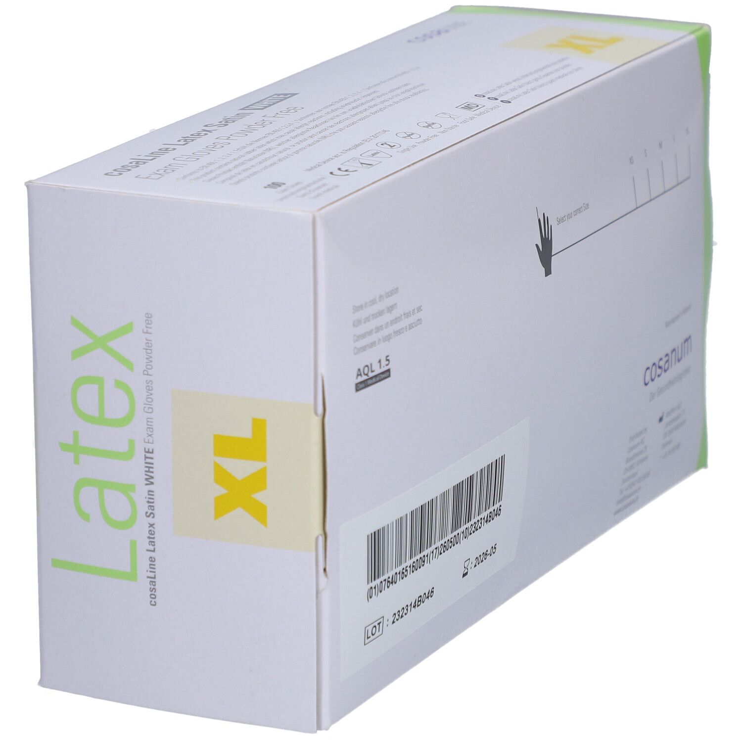 cosaLine® Gants d'examen S Nitril Eco non poudrés