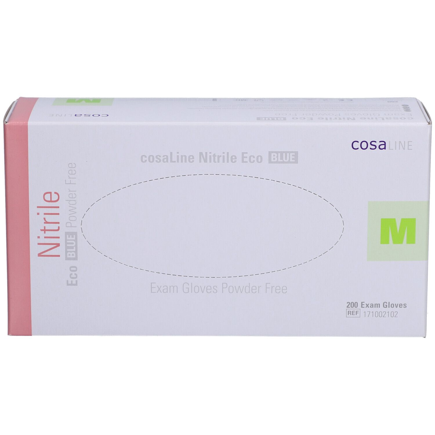 cosaLine® Untersuchungshandschuhe M Nitril Eco blau puderfrei