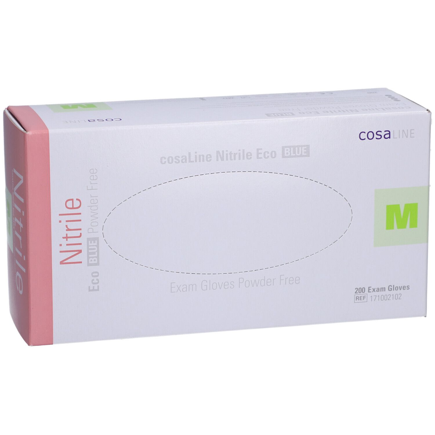 cosaLine® Untersuchungshandschuhe M Nitril Eco blau puderfrei