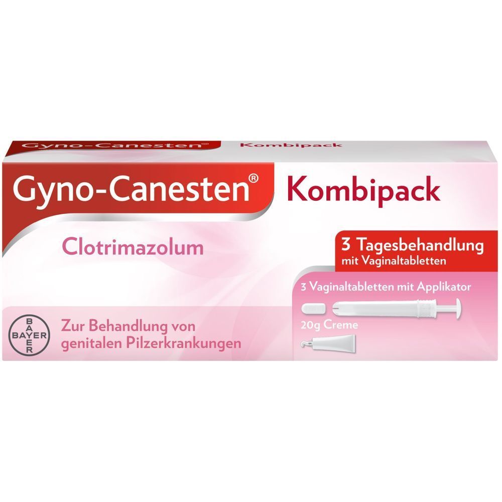 GYNO-CANESTEN Kombipack 3 Vag Tabl+20 g Creme