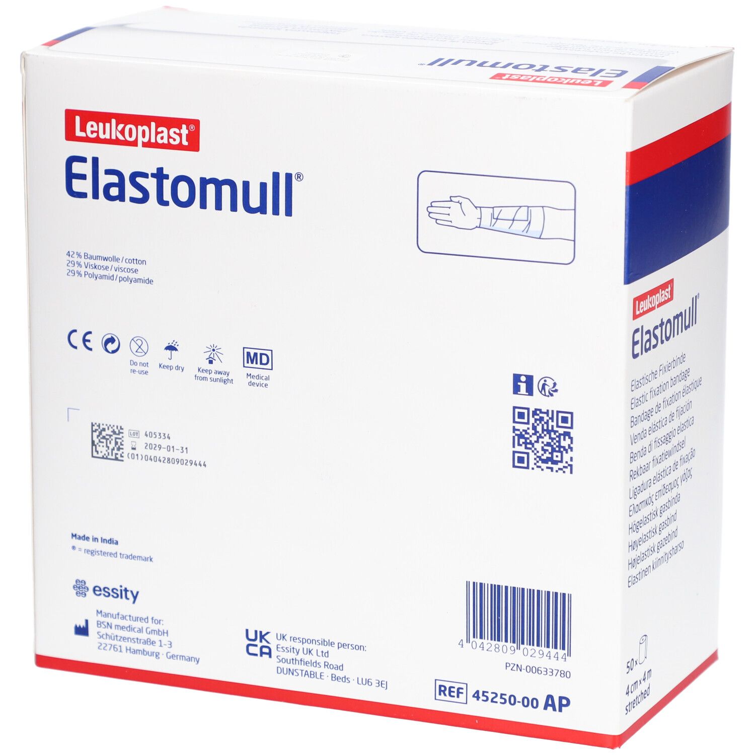 Elastomull® elastische Fixierbinde 4 m x 4 cm