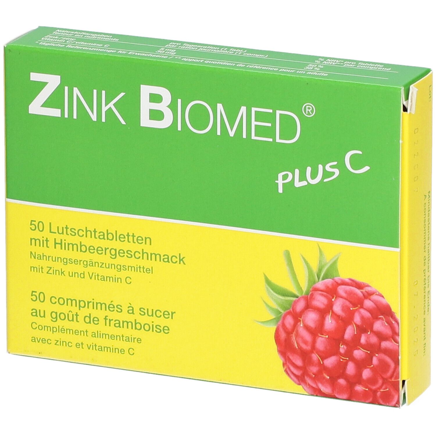 Das Gesunde Plus Kieselerde Calcium Zink C Lutschtabletten ZINK BIOMED PLUS C Lutschtabletten 50 St - Redcare Apotheke