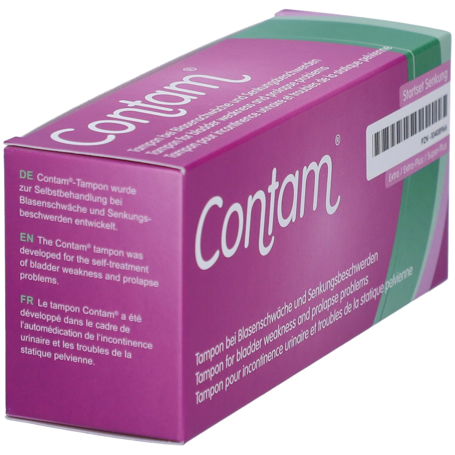 Contam® Tampon für Harninkontinenz und Störungen der Beckenstatik Extra / Extra-Plus / Super-Plus