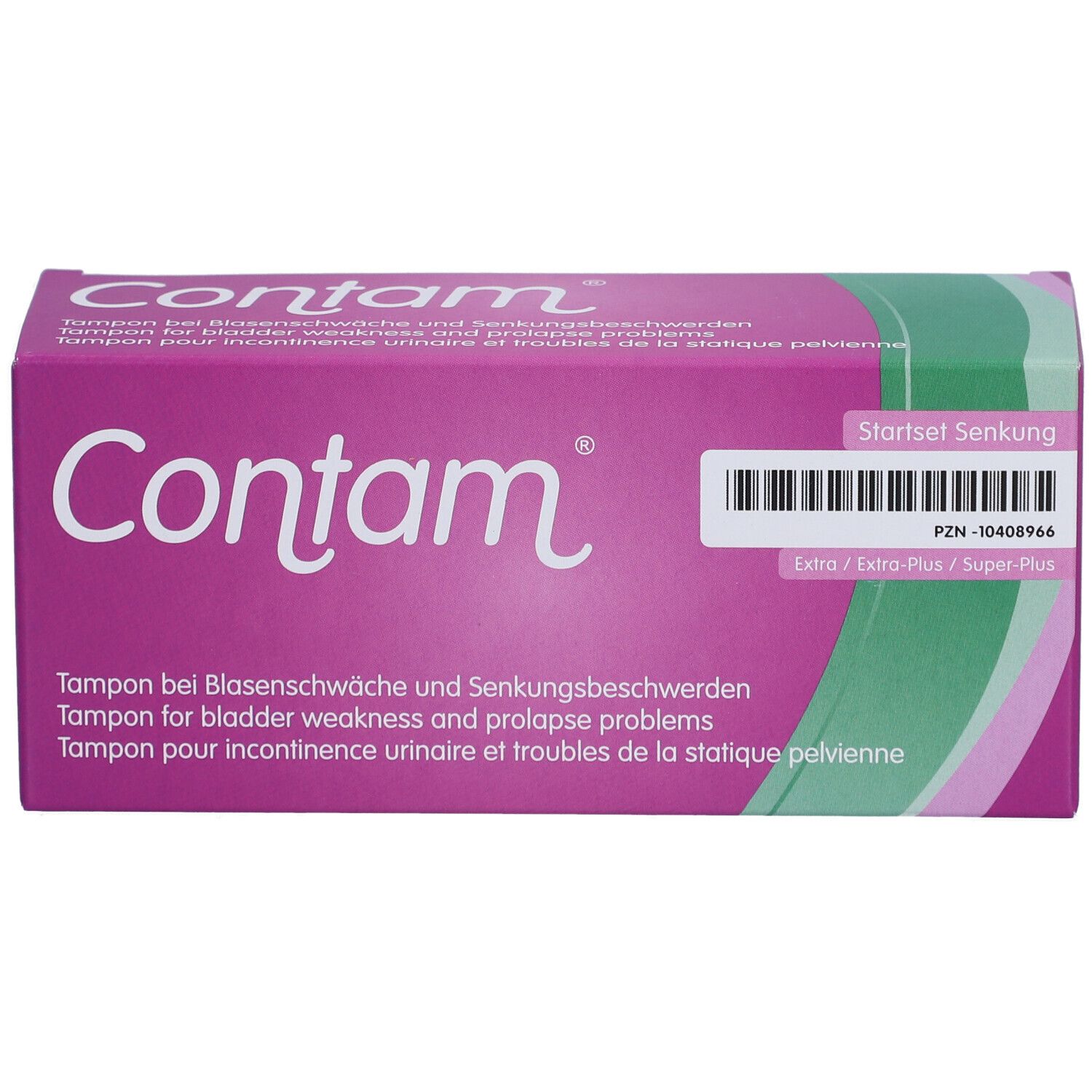 Contam® Tampon für Harninkontinenz und Störungen der Beckenstatik Extra / Extra-Plus / Super-Plus