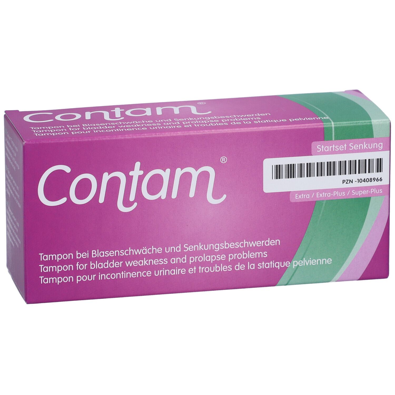 Contam® Tampon für Harninkontinenz und Störungen der Beckenstatik Extra / Extra-Plus / Super-Plus