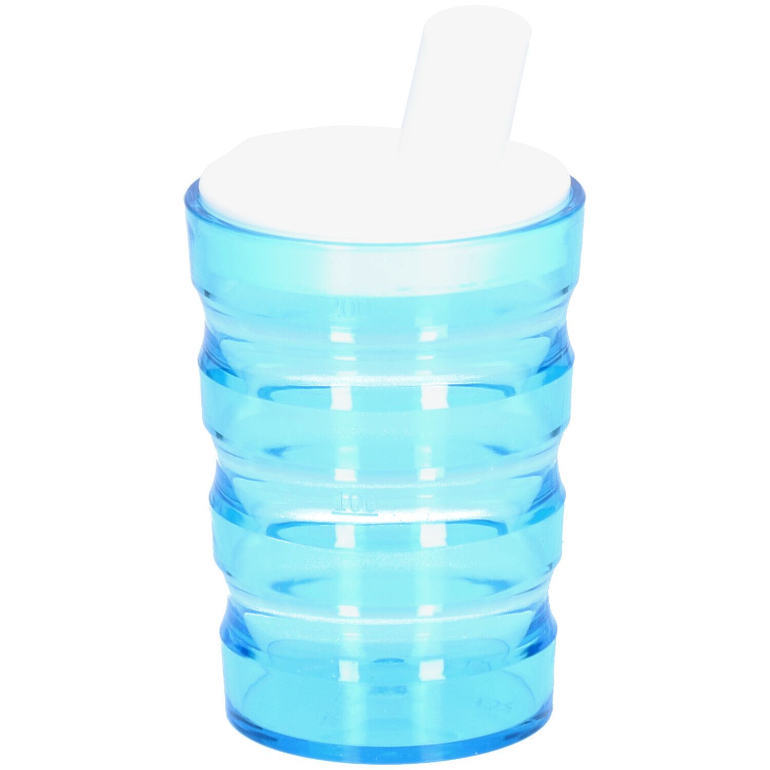 SUNDO Rillenbecher auslaufsicher 200ml blau