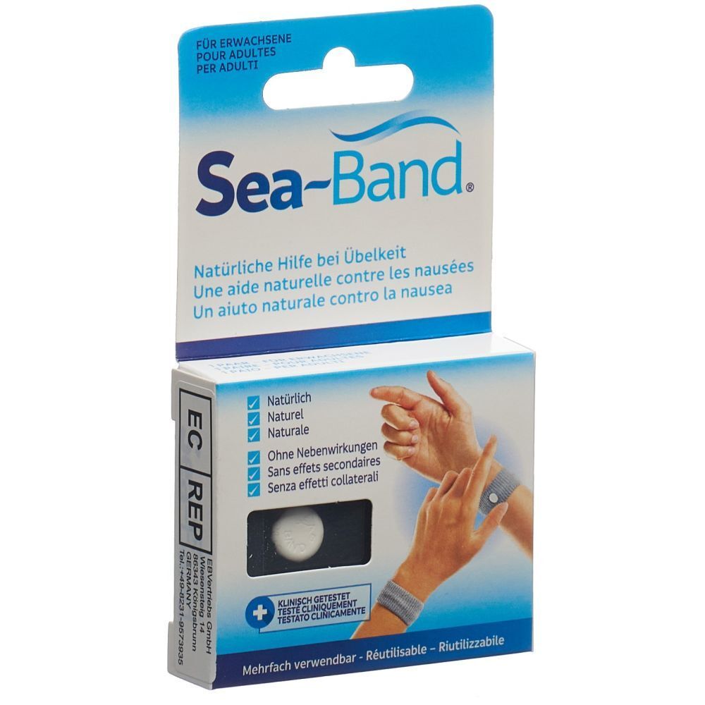 SEA-BAND® Armband acupression adulte noir