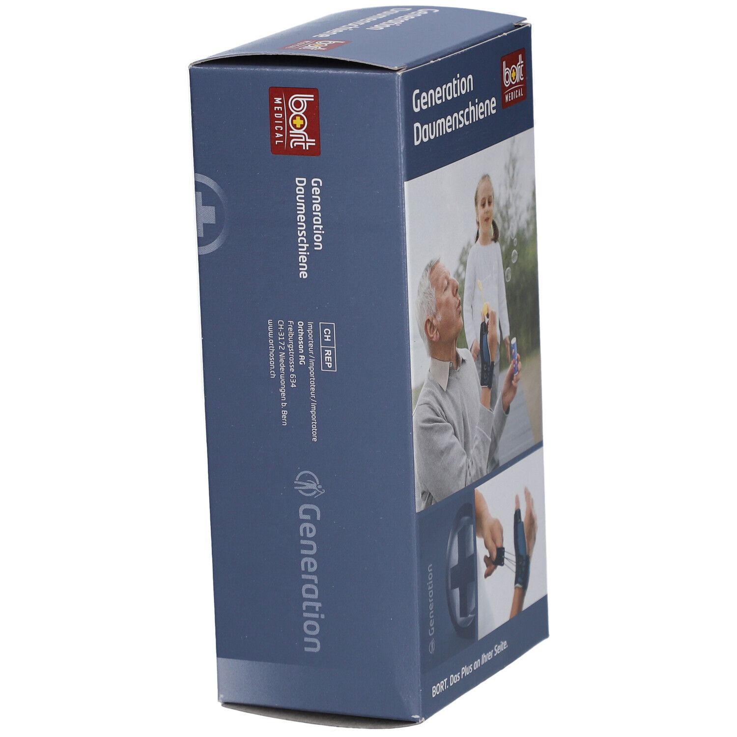 BORT Generation Daumenschiene links Gr. S blau