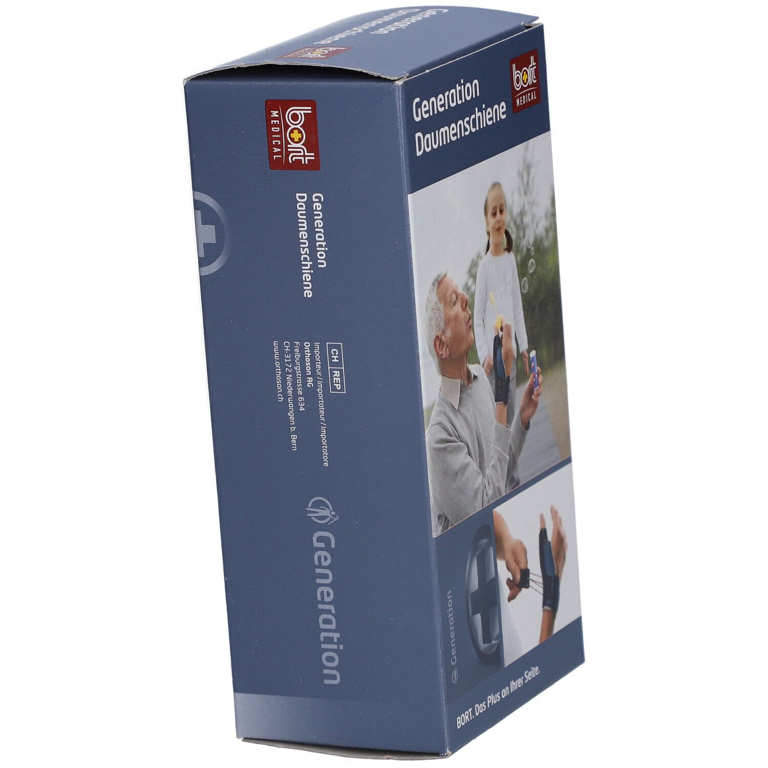 BORT Generation Daumenschiene links Gr. M blau