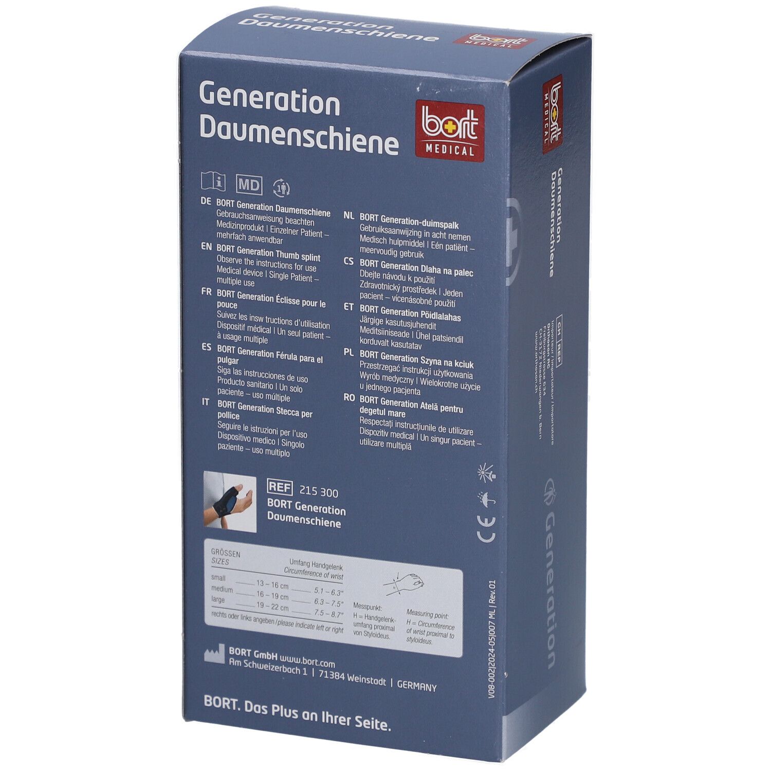 BORT Generation Daumenschiene links