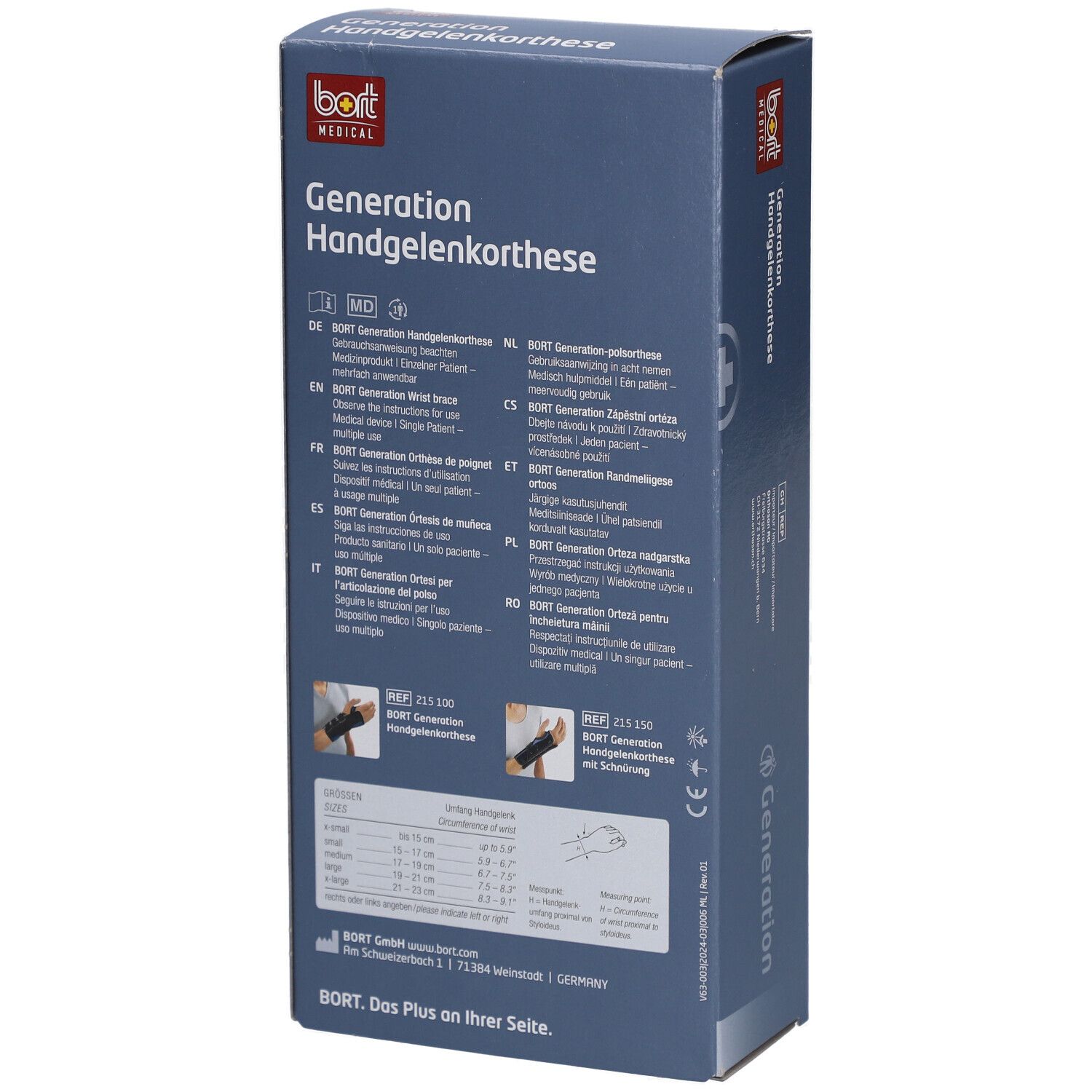 BORT Generation Handgelenkbandage links