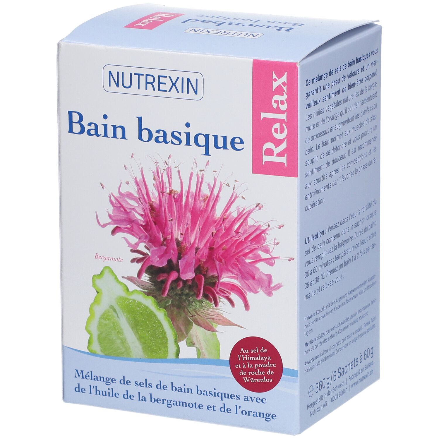 NUTREXIN Sels de bain basiques Relax