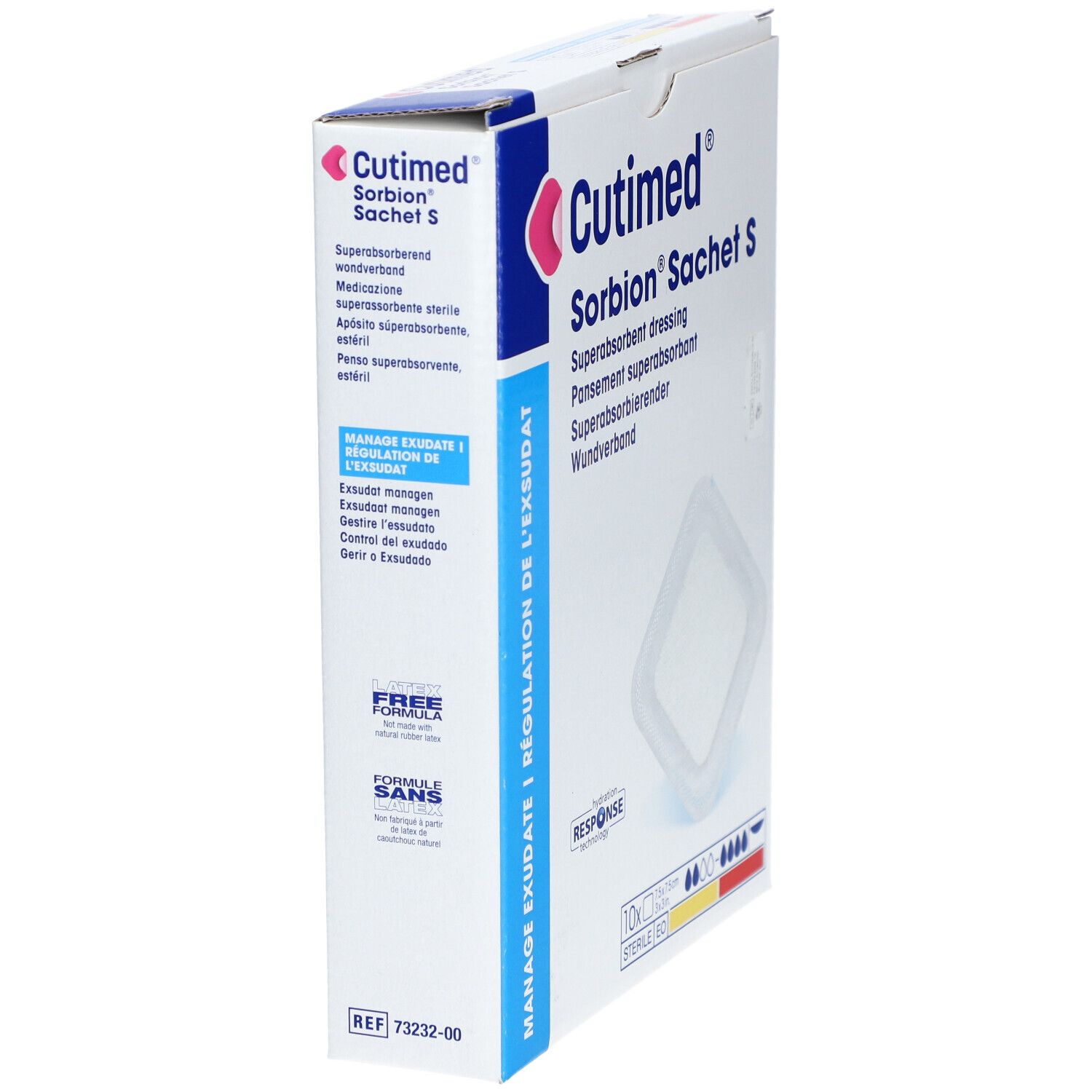 CUTIMED® Sorbion Sachet S - Pansement hydrocellulaire super absorbant - 7,5 x 7,5 cm