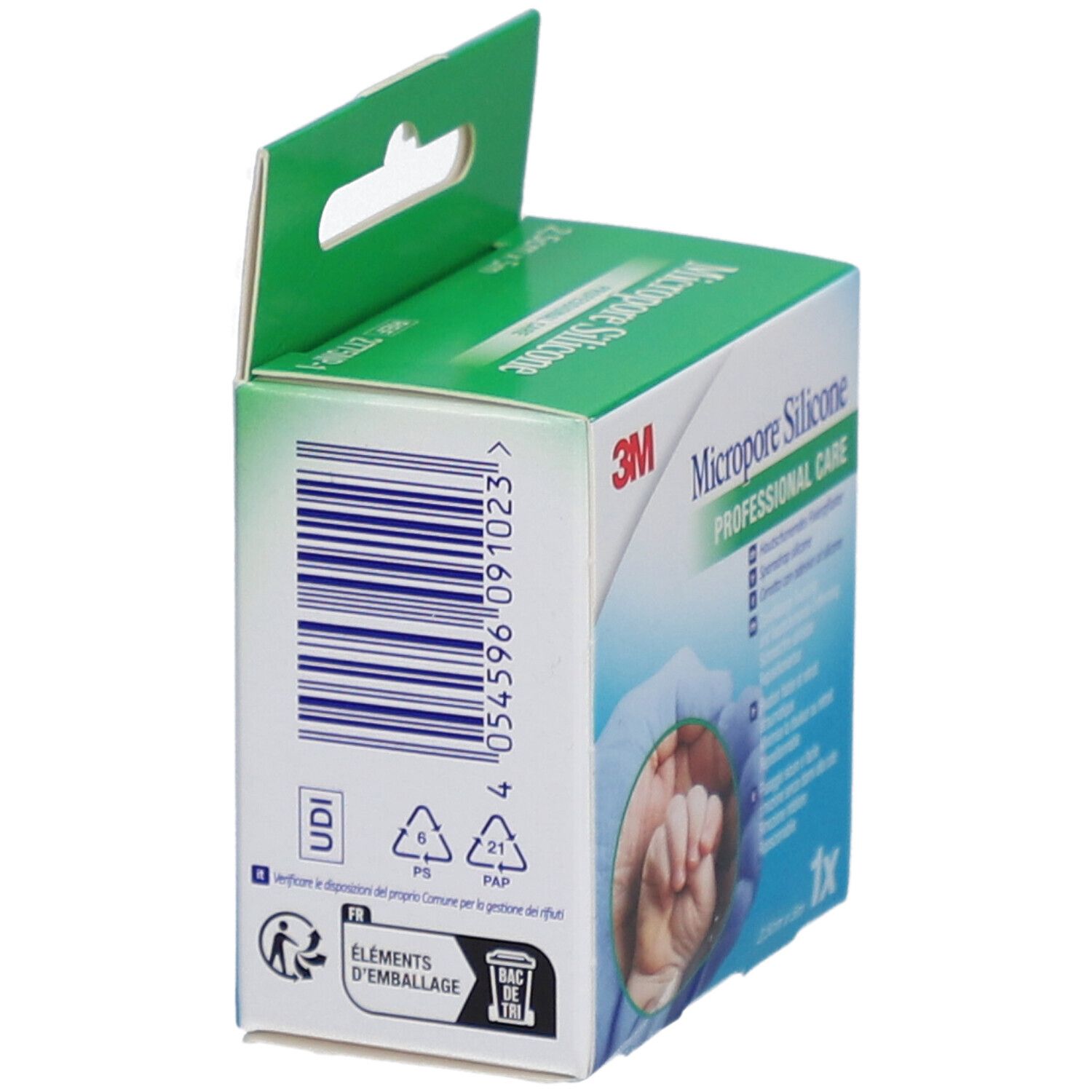 3M Micropore Klebepflaster Silikon 2,5 cm x 5 m