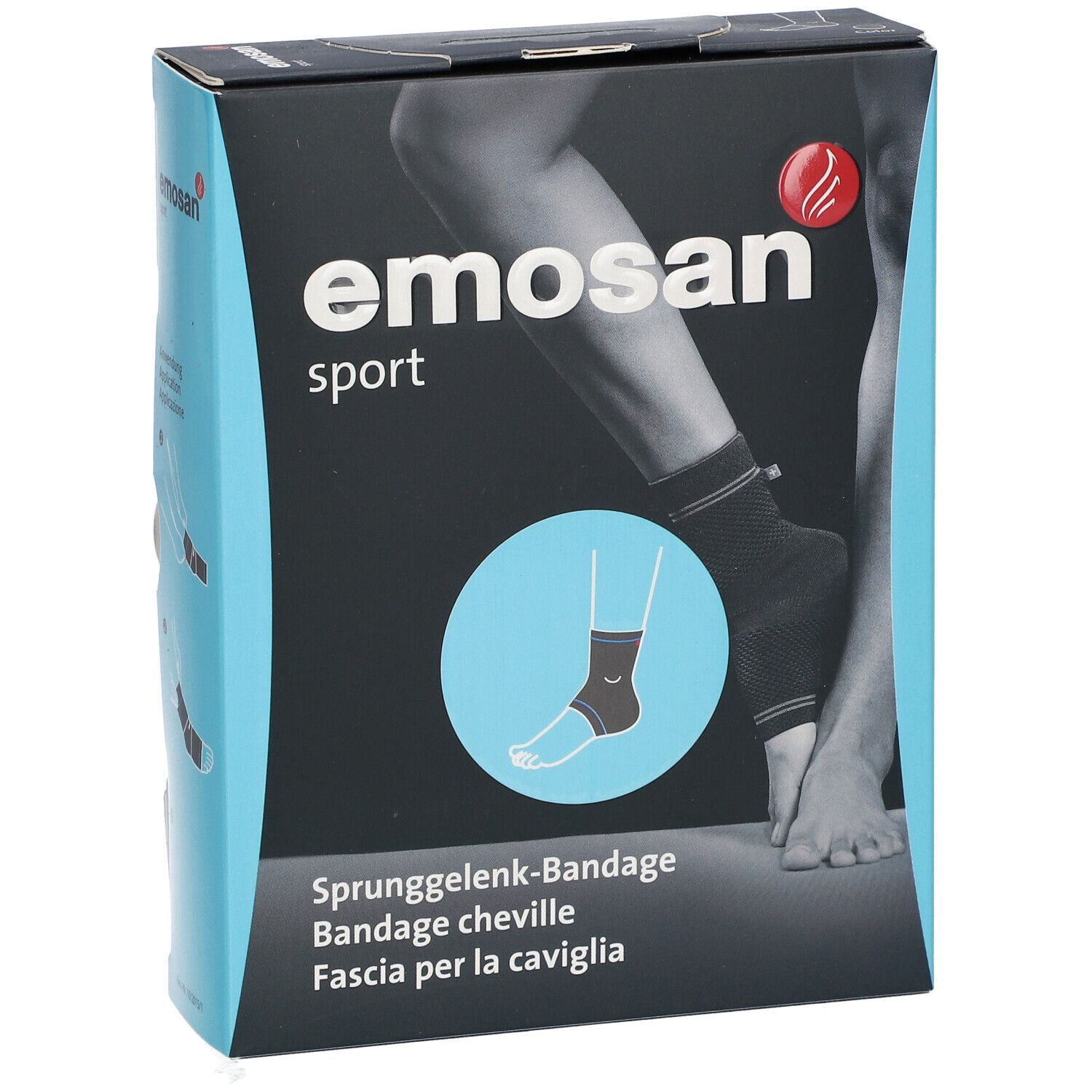 EMOSAN Sport Knöchelbandage Größe M 1 St Redcare Apotheke