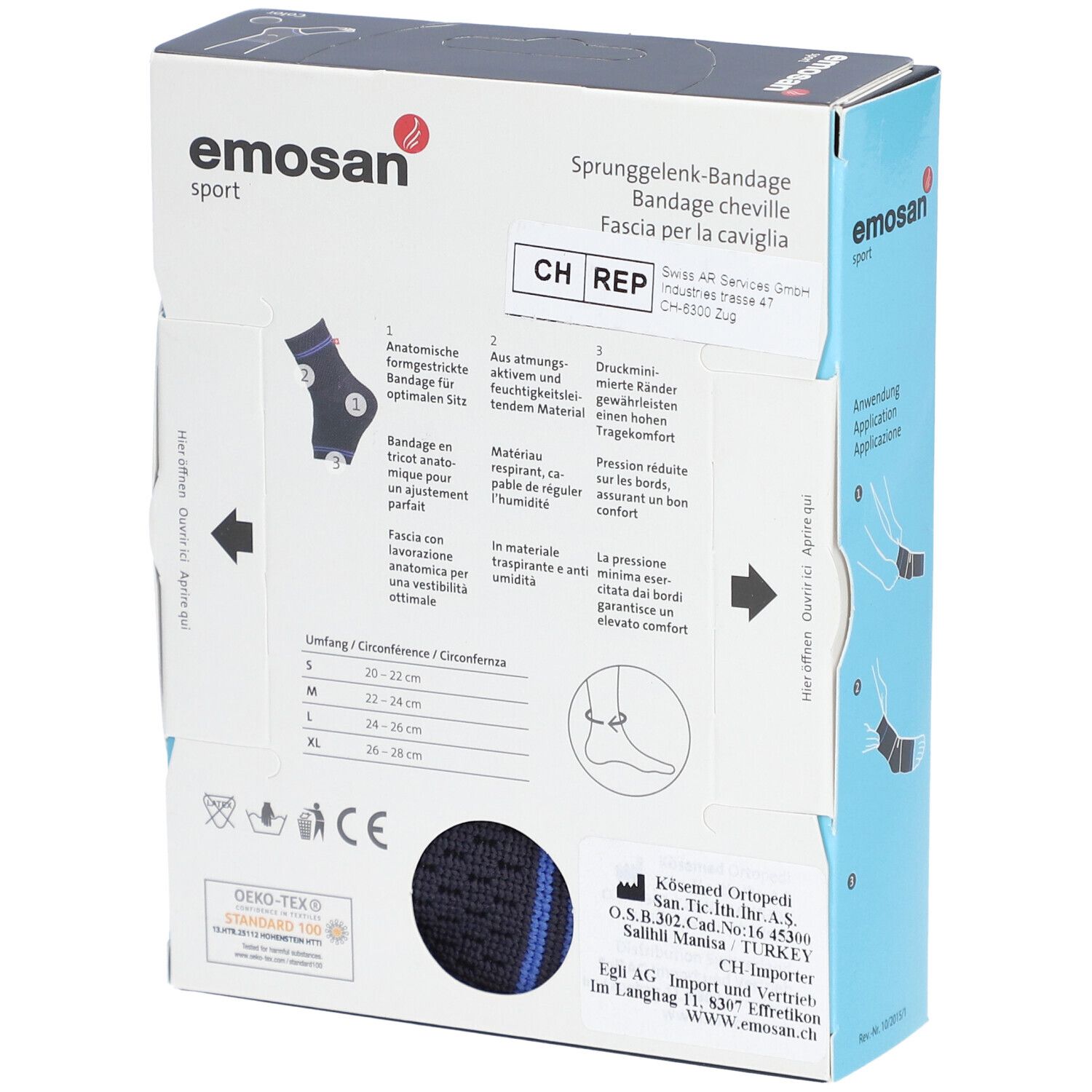 EMOSAN sport Sprunggelenk-Bandage XL