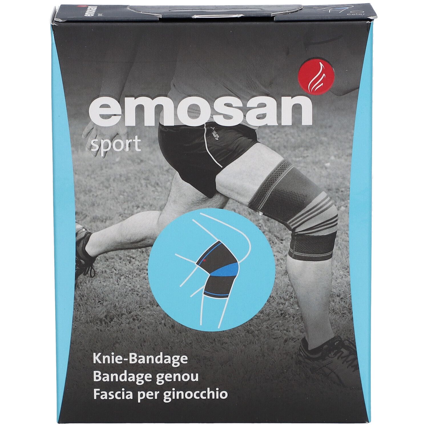 EMOSAN Sport Bandage de genou Taille M 36 -38 cm