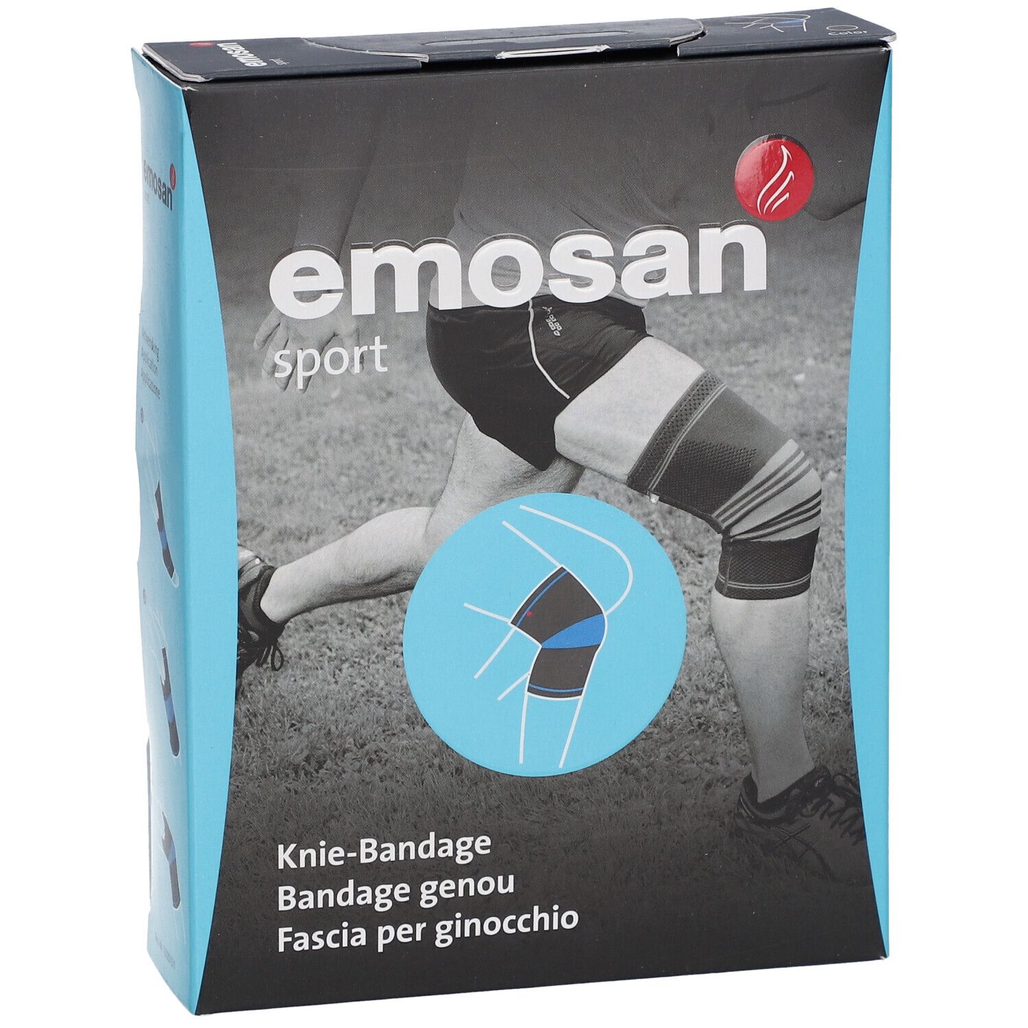 EMOSAN Sport Bandage de genou Taille M 36 -38 cm