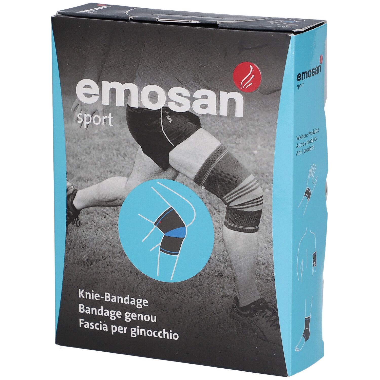 EMOSAN Sport Kniebandage Größe XL 4144 cm 1 St Redcare Apotheke