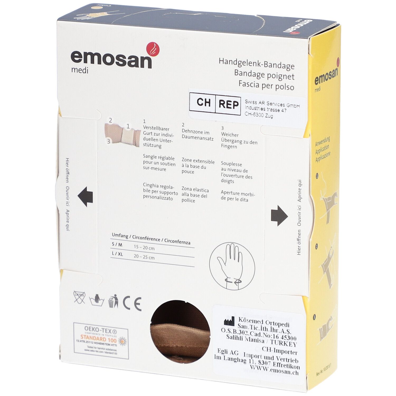 EMOSAN medi Handgelenk-Bandage S/M